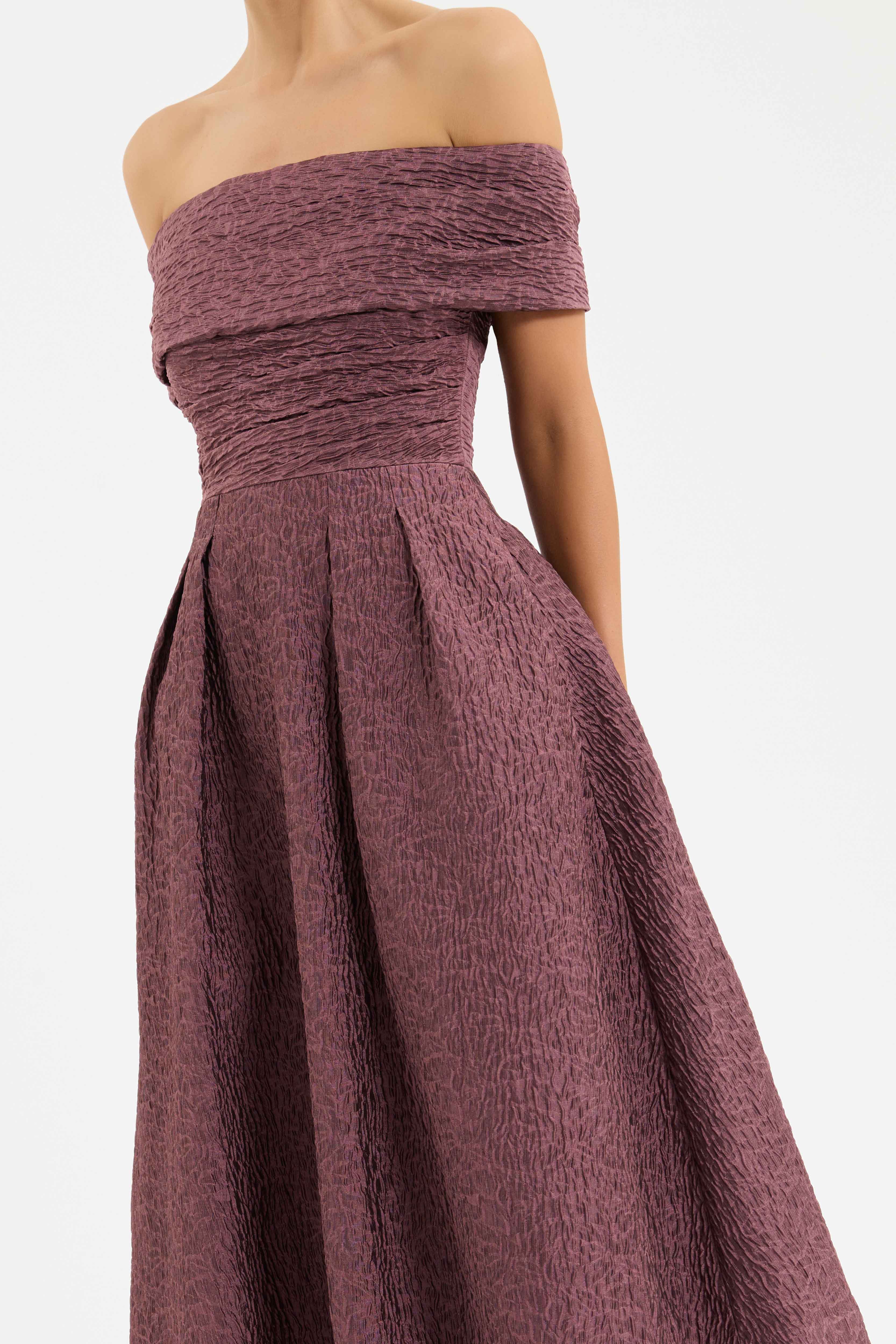Adalyn Off The Shoulder Midi Dress - Image 5