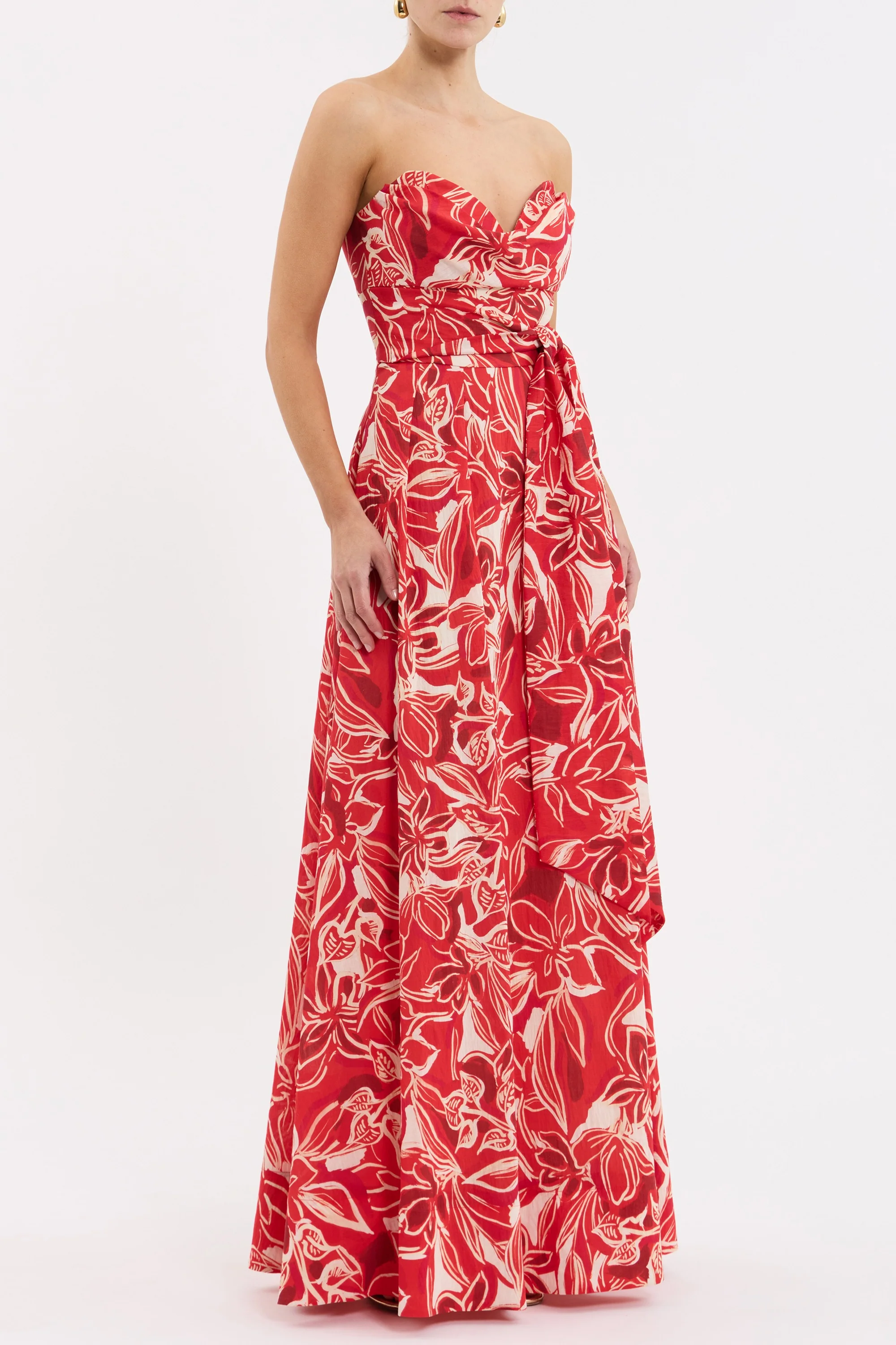Alloure Strapless Maxi Dress - Image 3