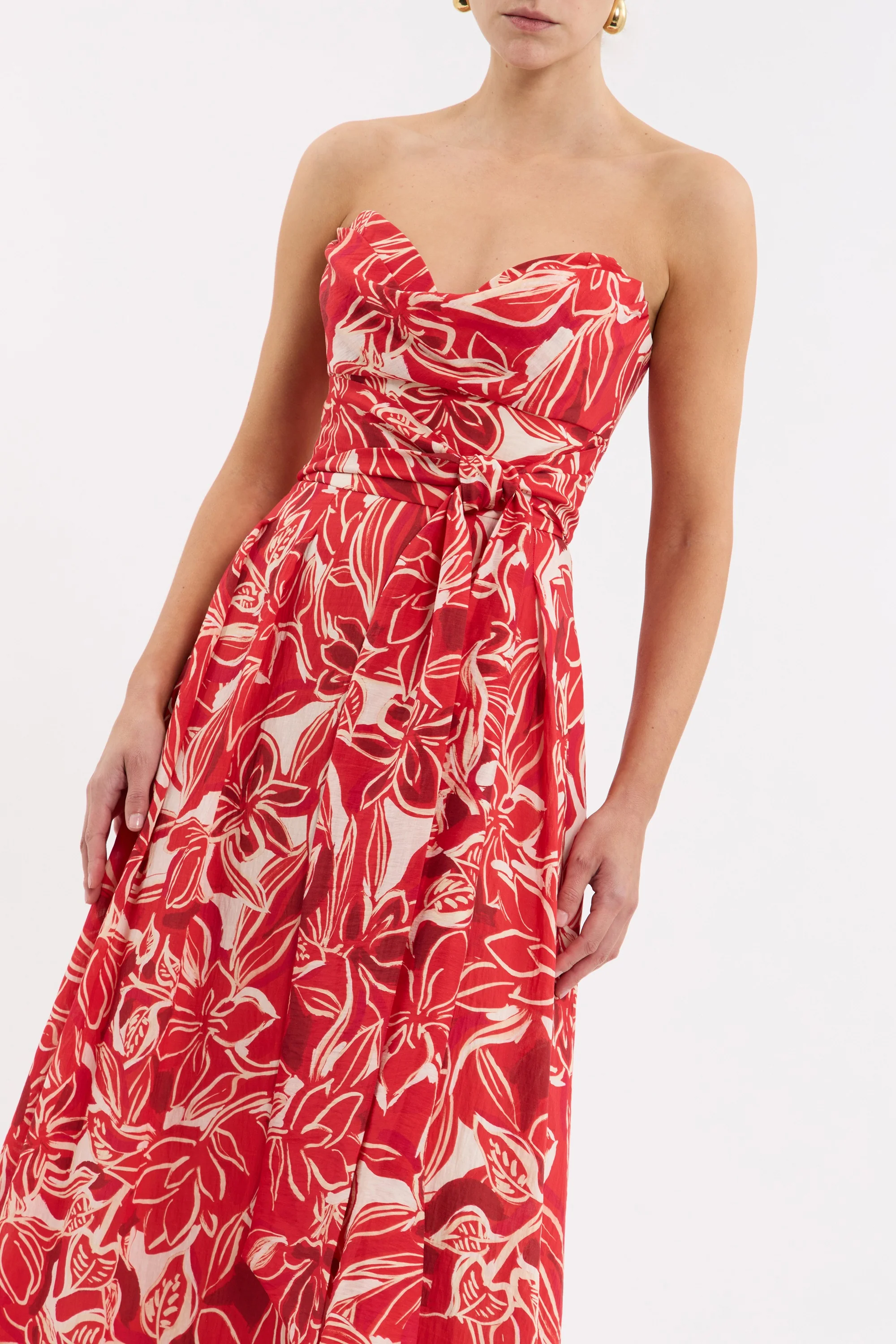 Alloure Strapless Maxi Dress - Image 5