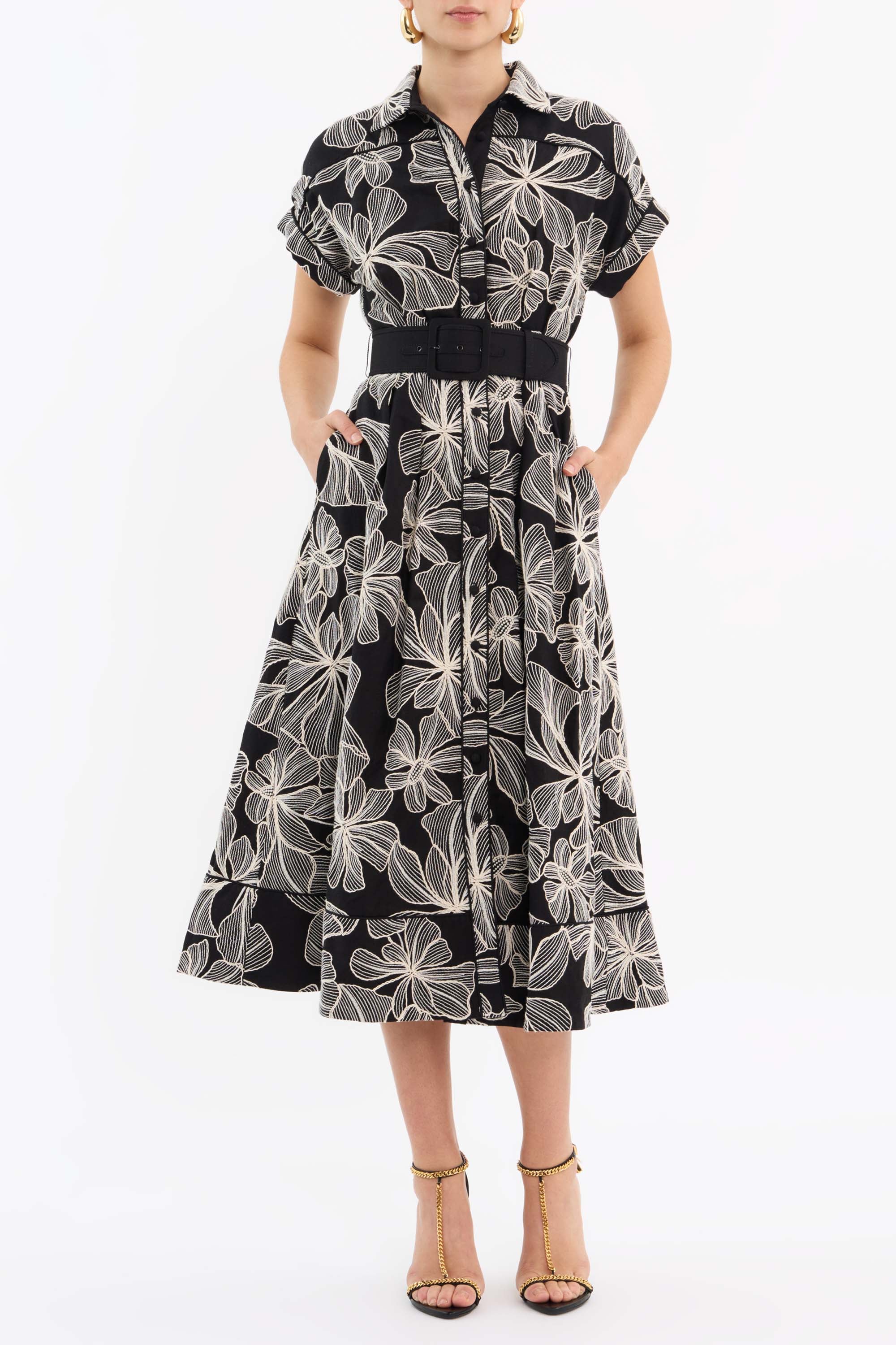 Amira Short Sleeve Midi Dress - Image 2