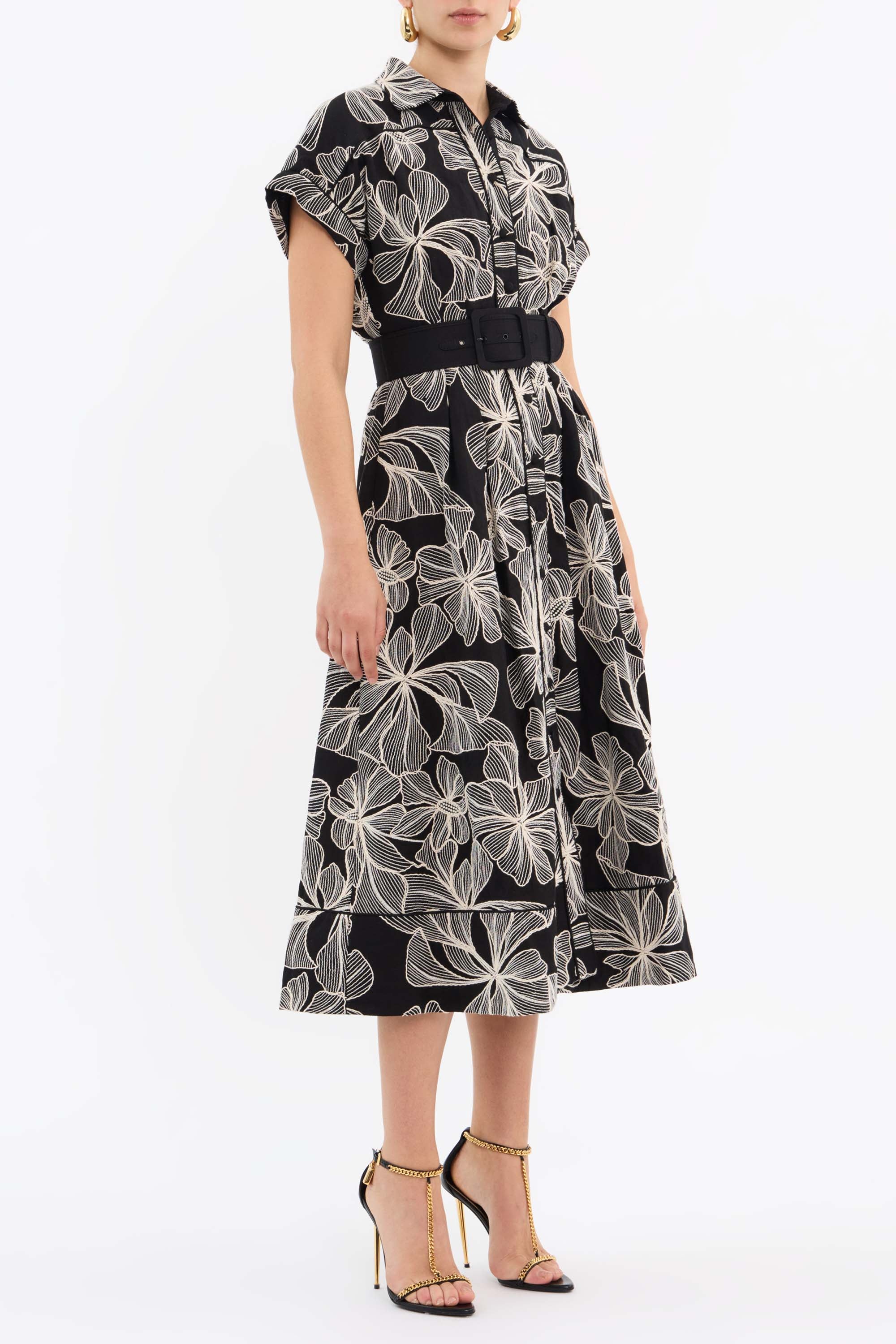 Amira Short Sleeve Midi Dress - Image 3