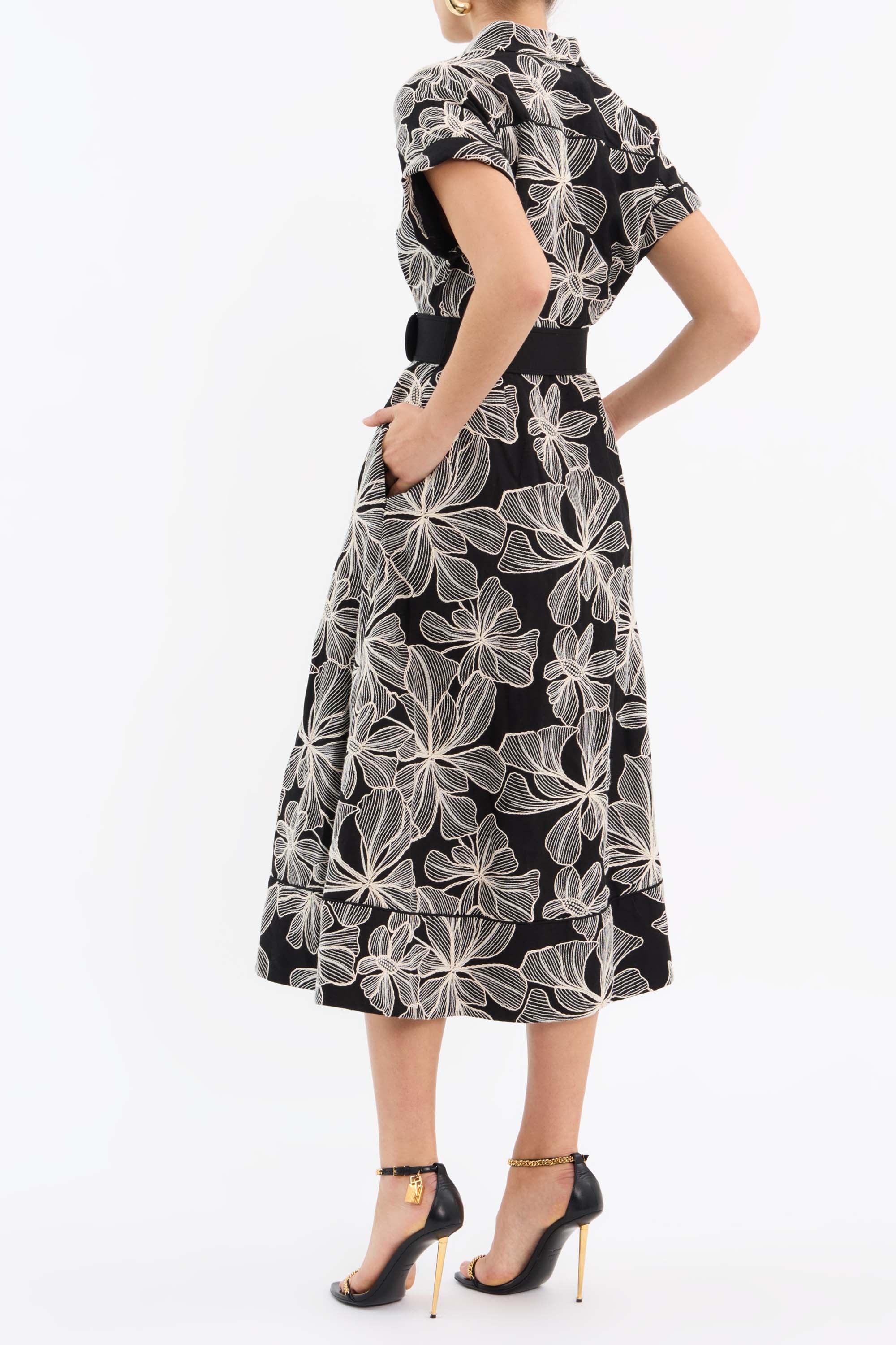 Amira Short Sleeve Midi Dress - Image 4