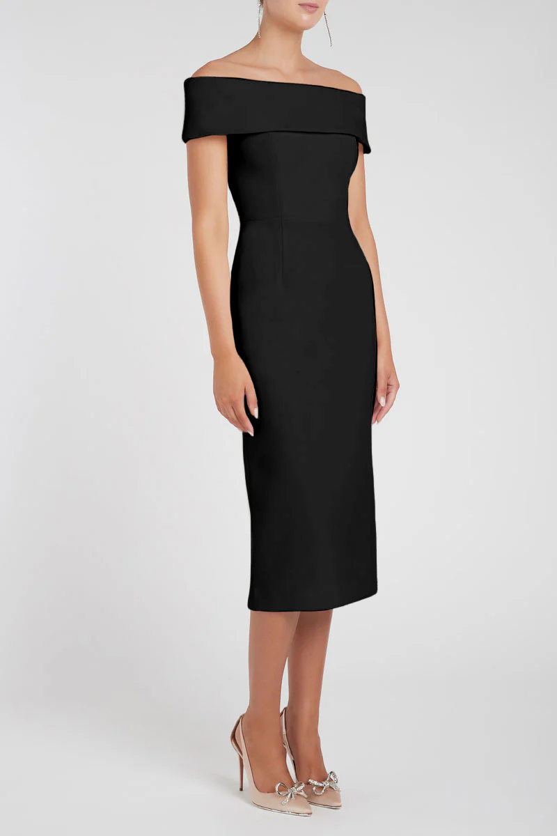 Amore Off Shoulder Midi Dress - Image 3