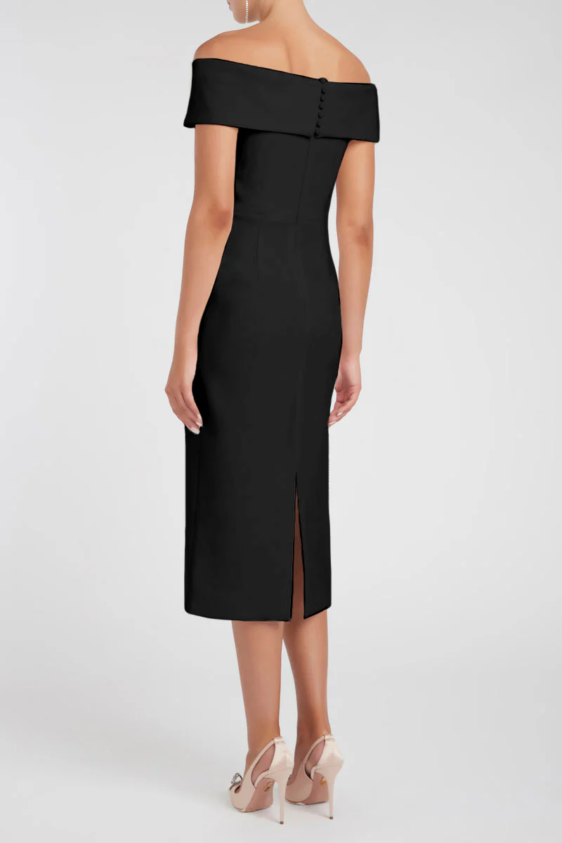 Amore Off Shoulder Midi Dress - Image 4