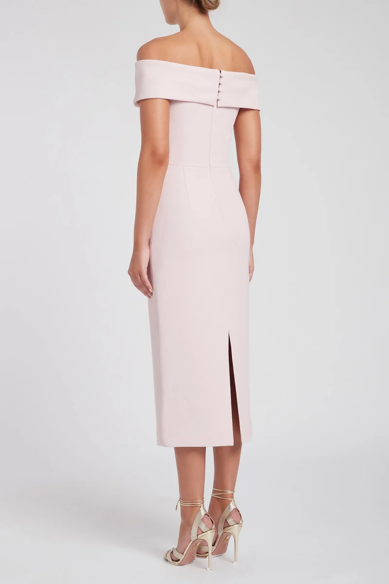Amore Off Shoulder Midi Dress - Image 5