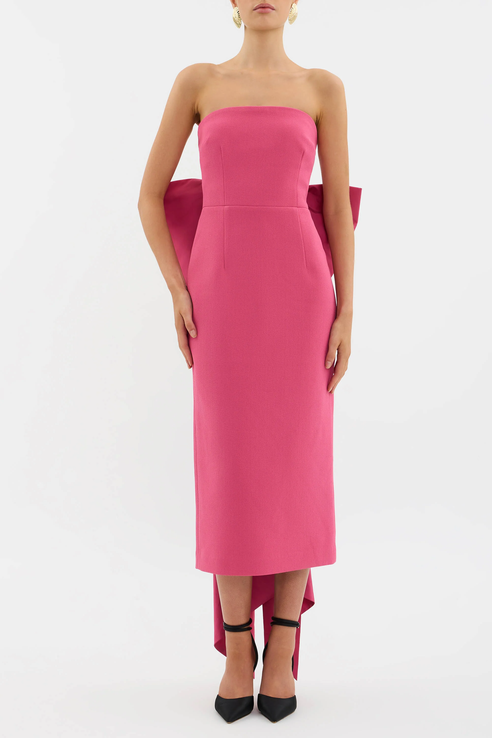 Anais Bow Midi Dress - Image 3