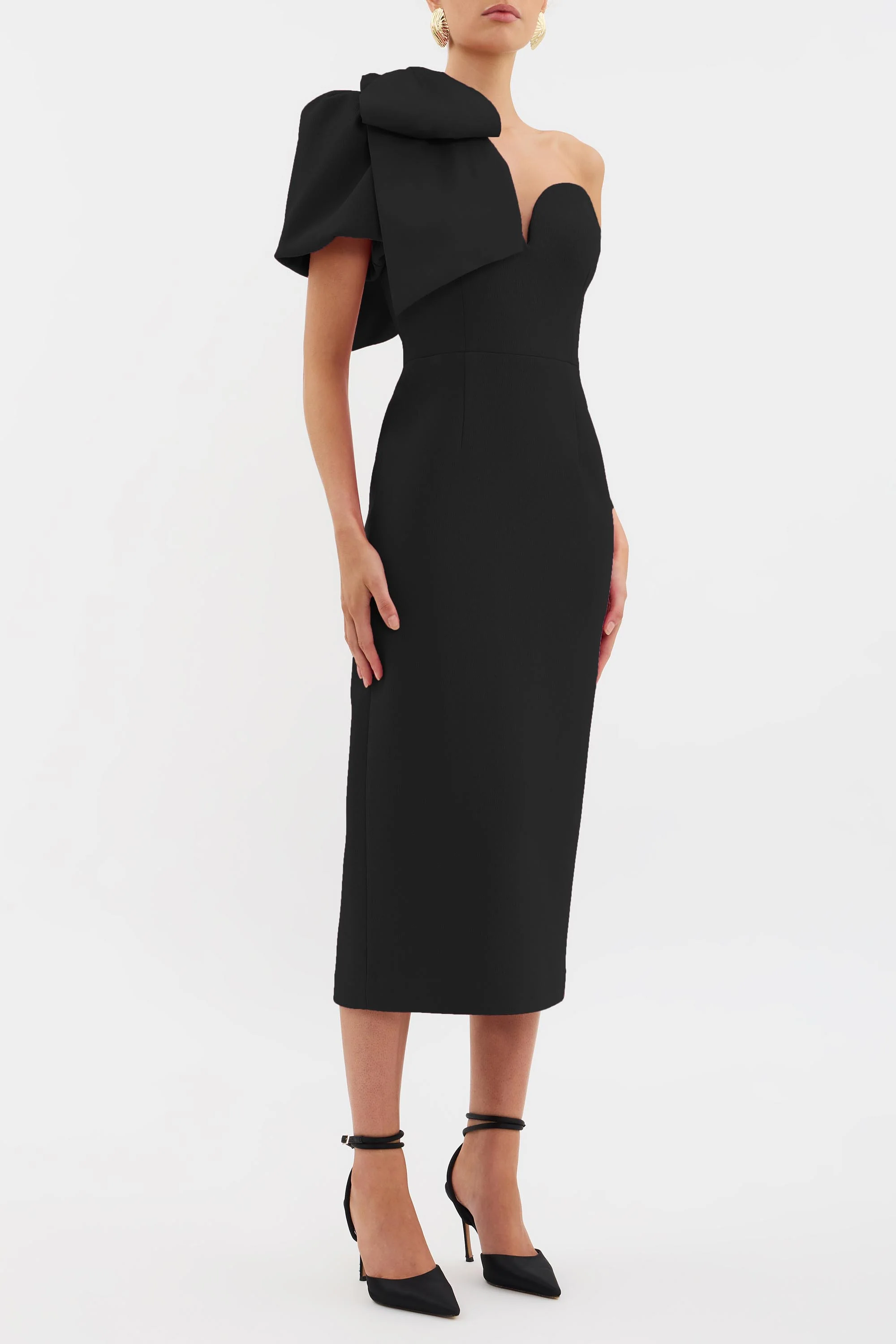 Anais One Shoulder Midi Dress - Image 3