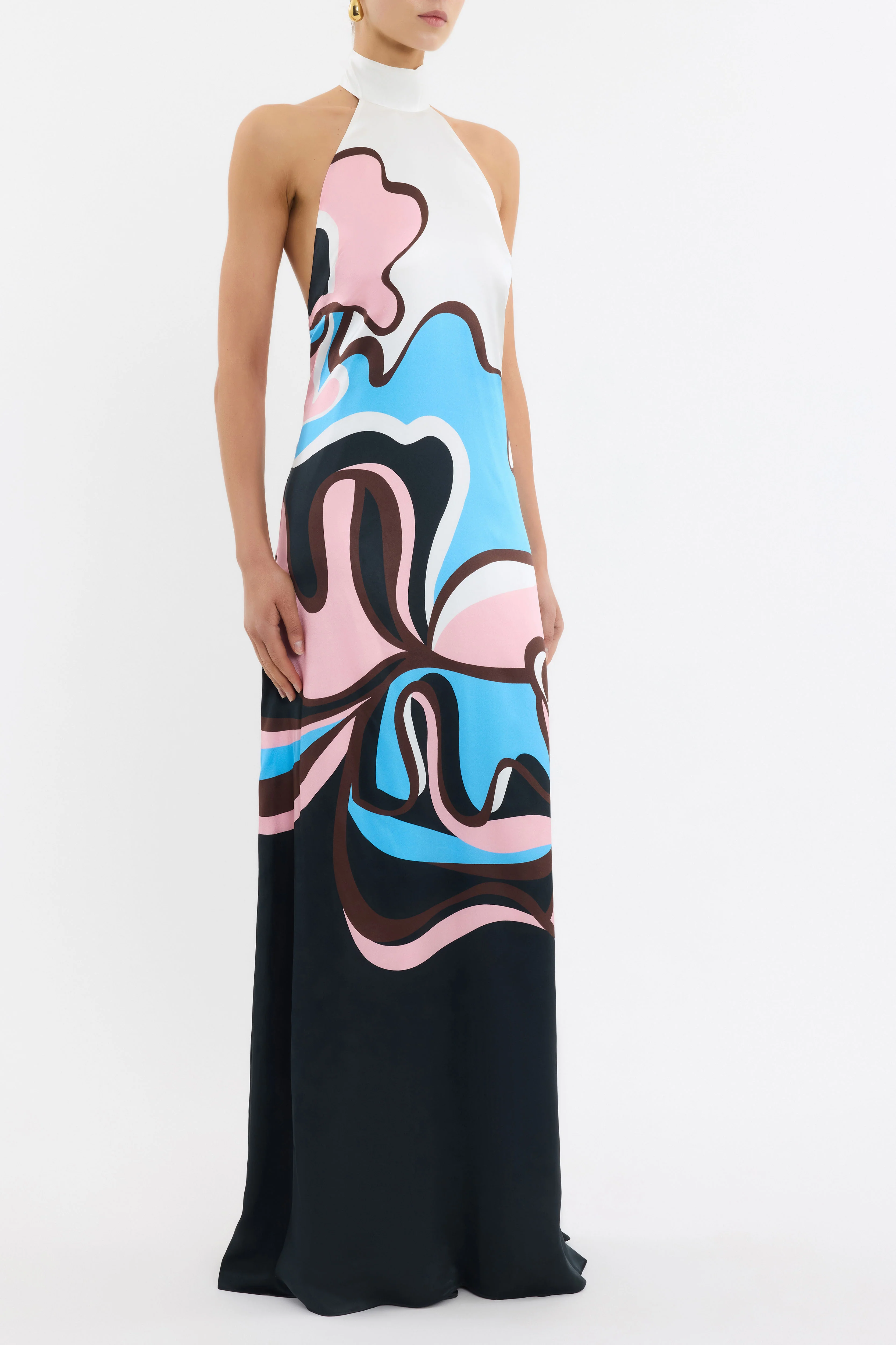 Barbados Breeze Halter Maxi Dress - Image 3