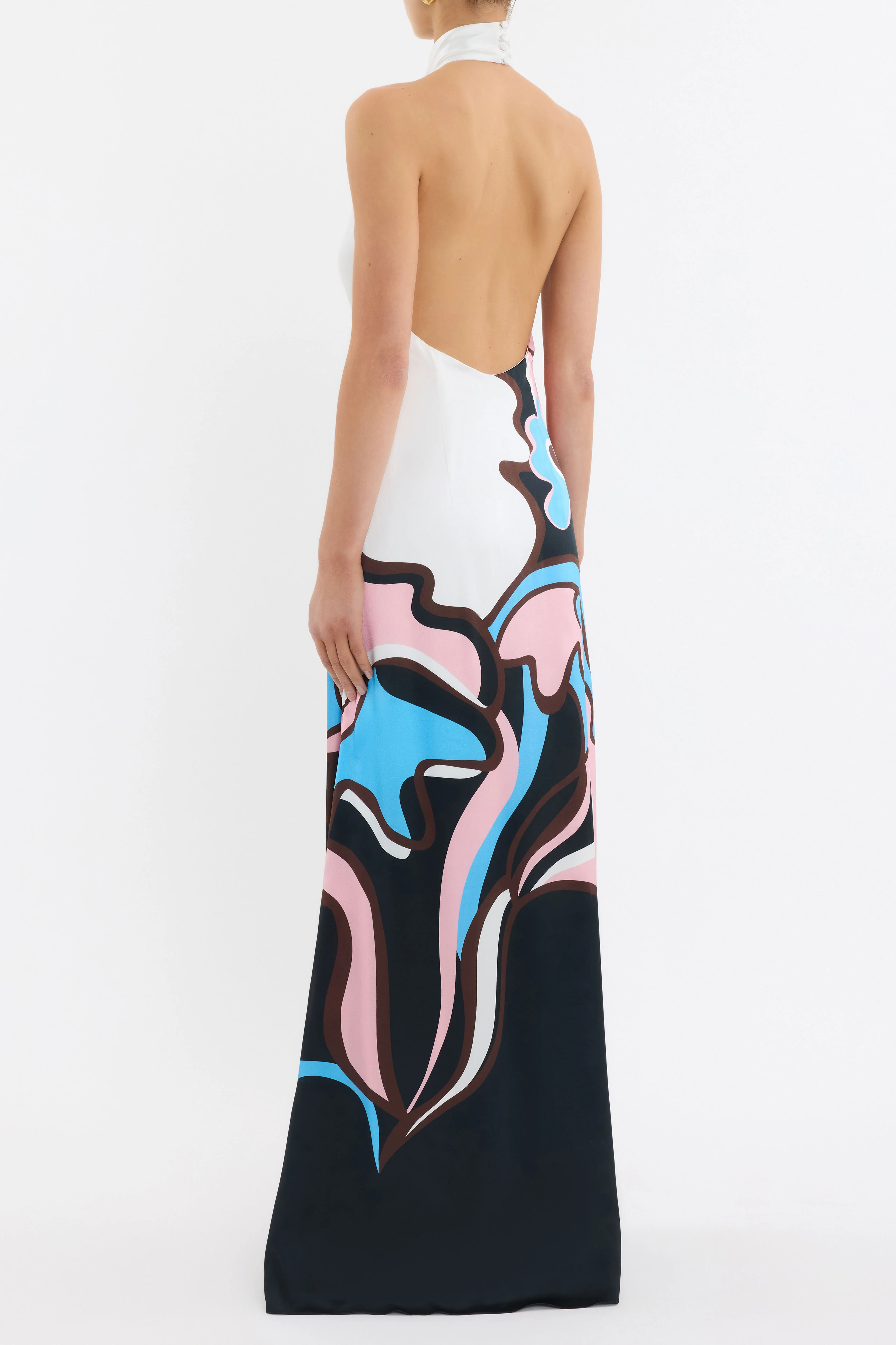 Barbados Breeze Halter Maxi Dress - Image 4