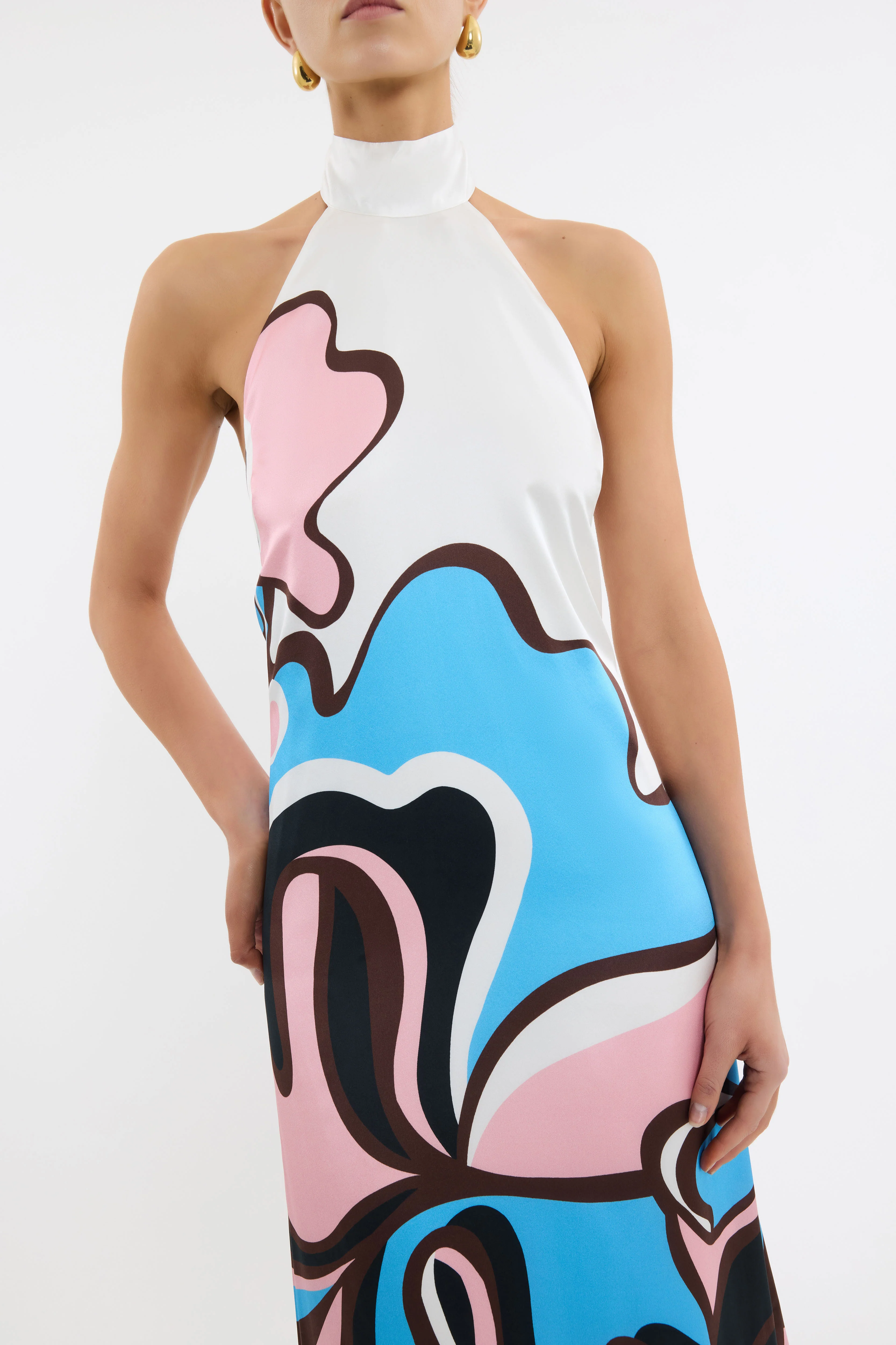 Barbados Breeze Halter Maxi Dress - Image 5