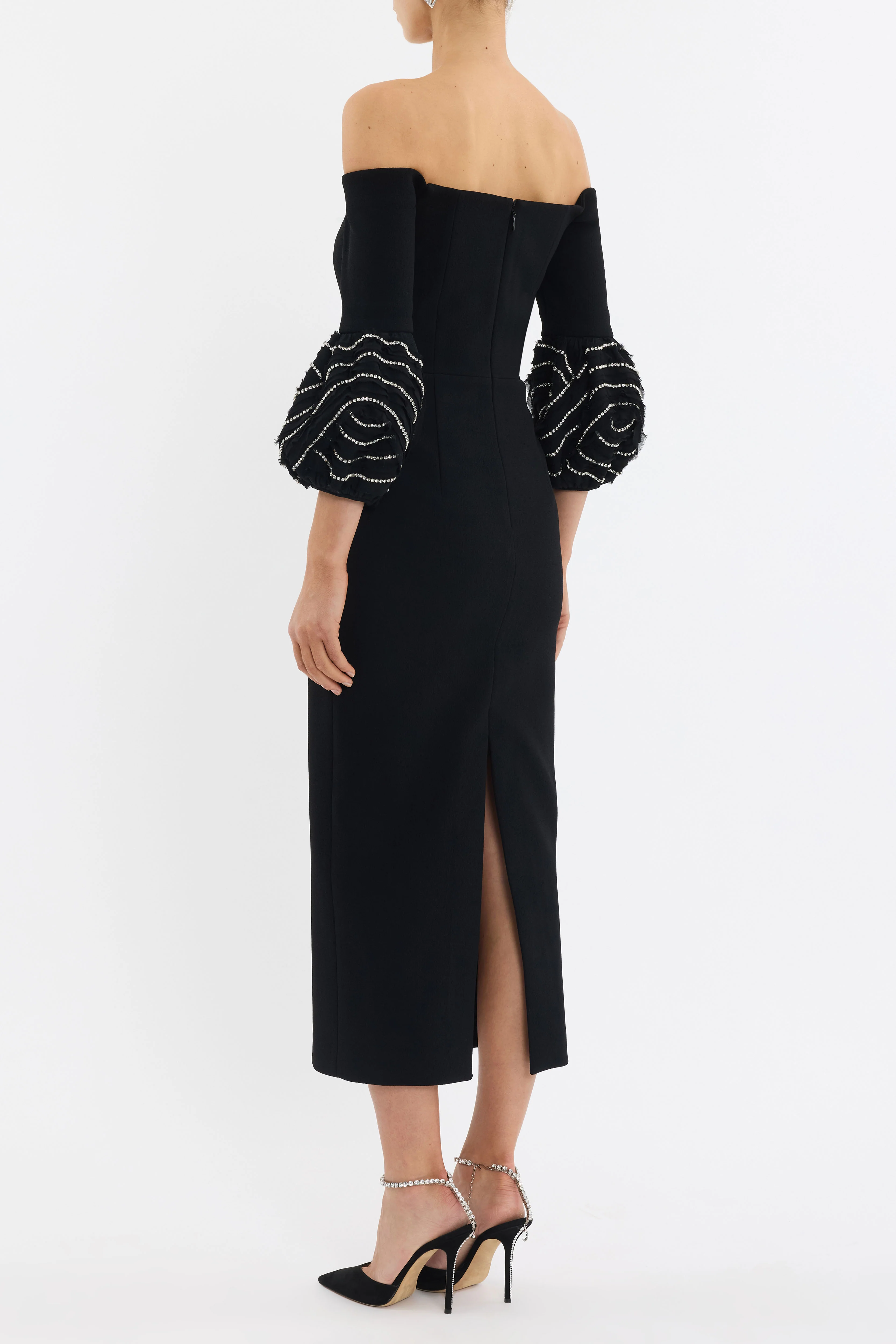 Bellatrix Off The Shoulder Midi Dress - Image 4