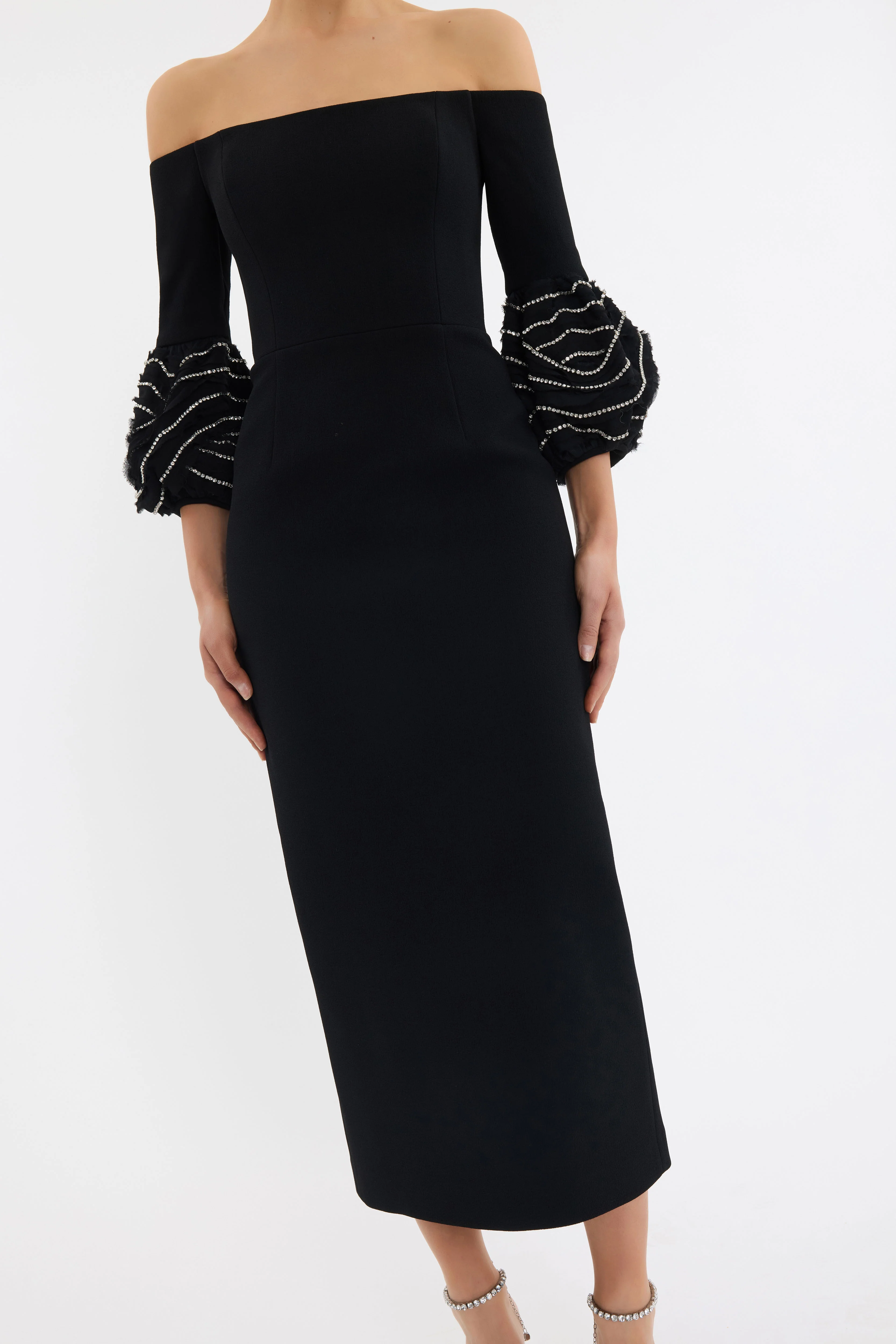 Bellatrix Off The Shoulder Midi Dress - Image 5