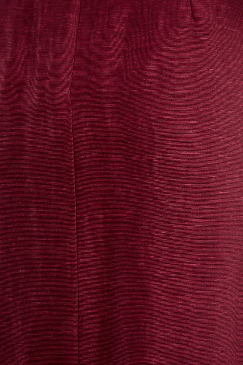 Bordeaux Off Shoulder Mini Dress - Image 6