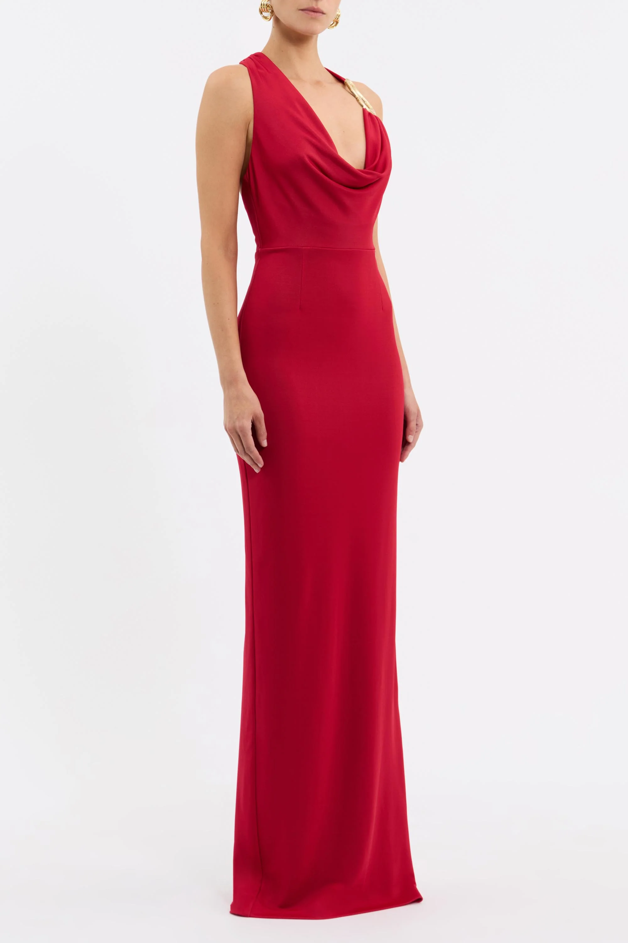 Carmine Halter Maxi Dress - Image 3