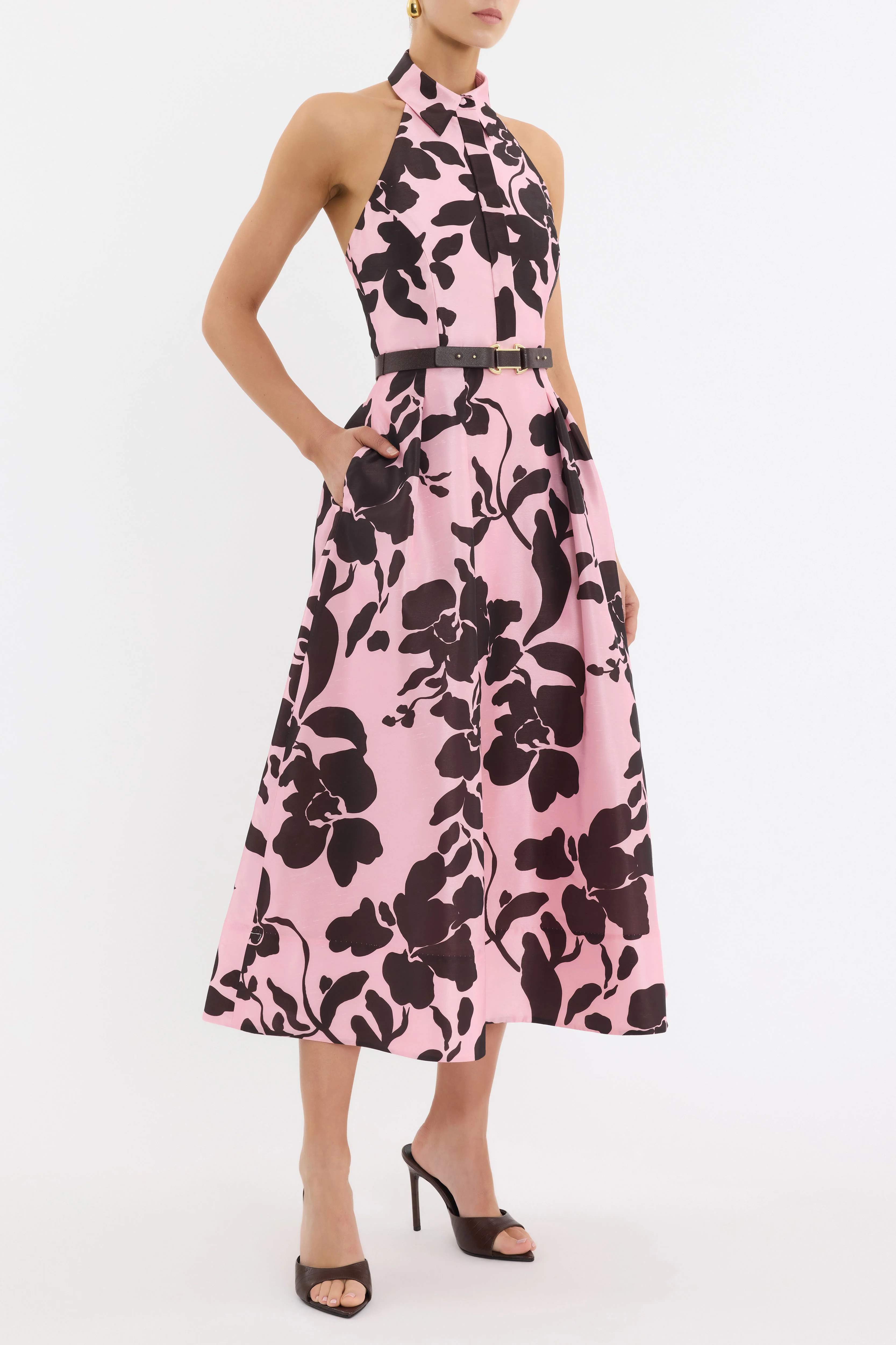 Connie Halter Midi Dress - Image 3