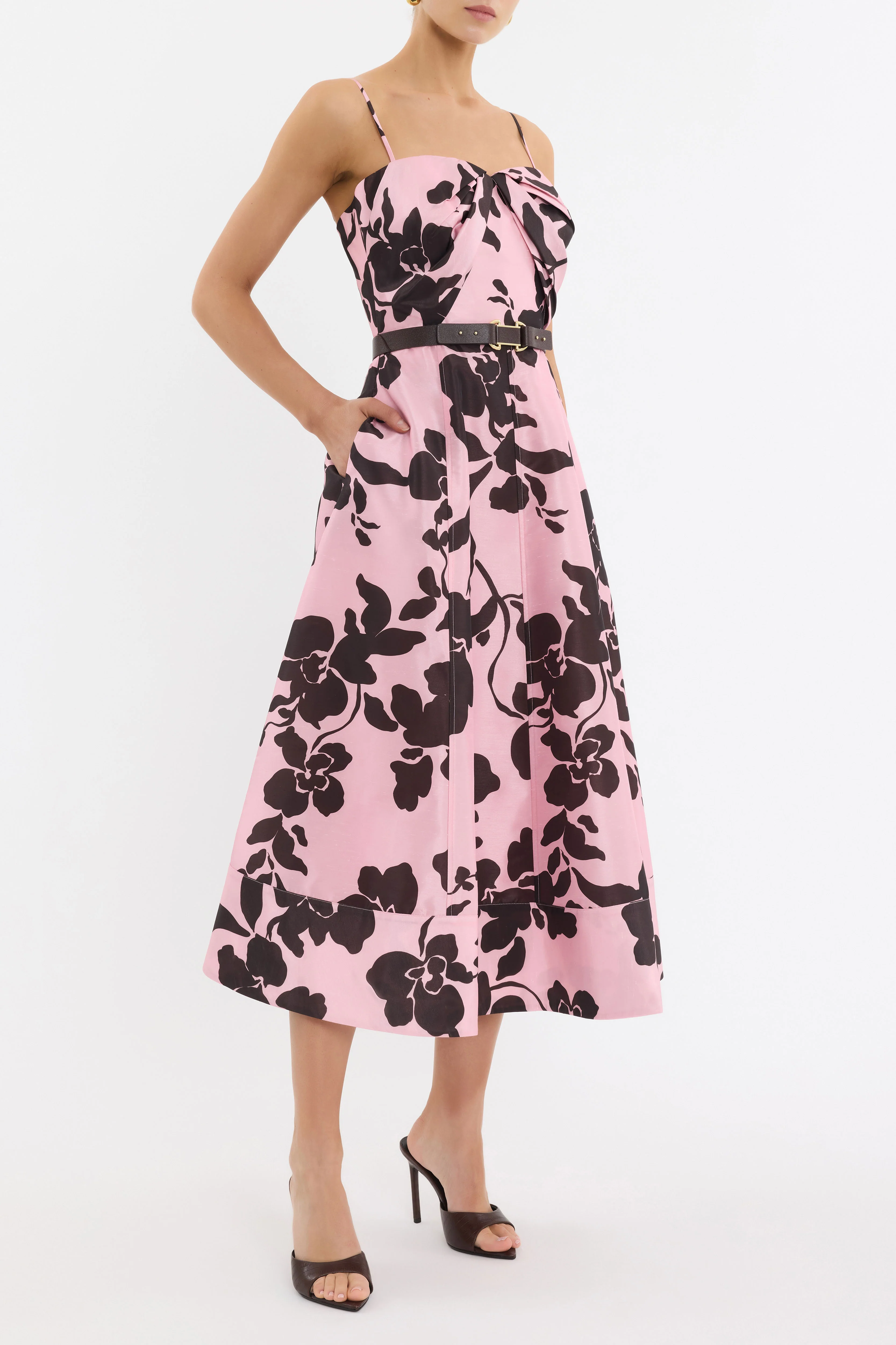 Connie Strap Midi Dress - Image 3