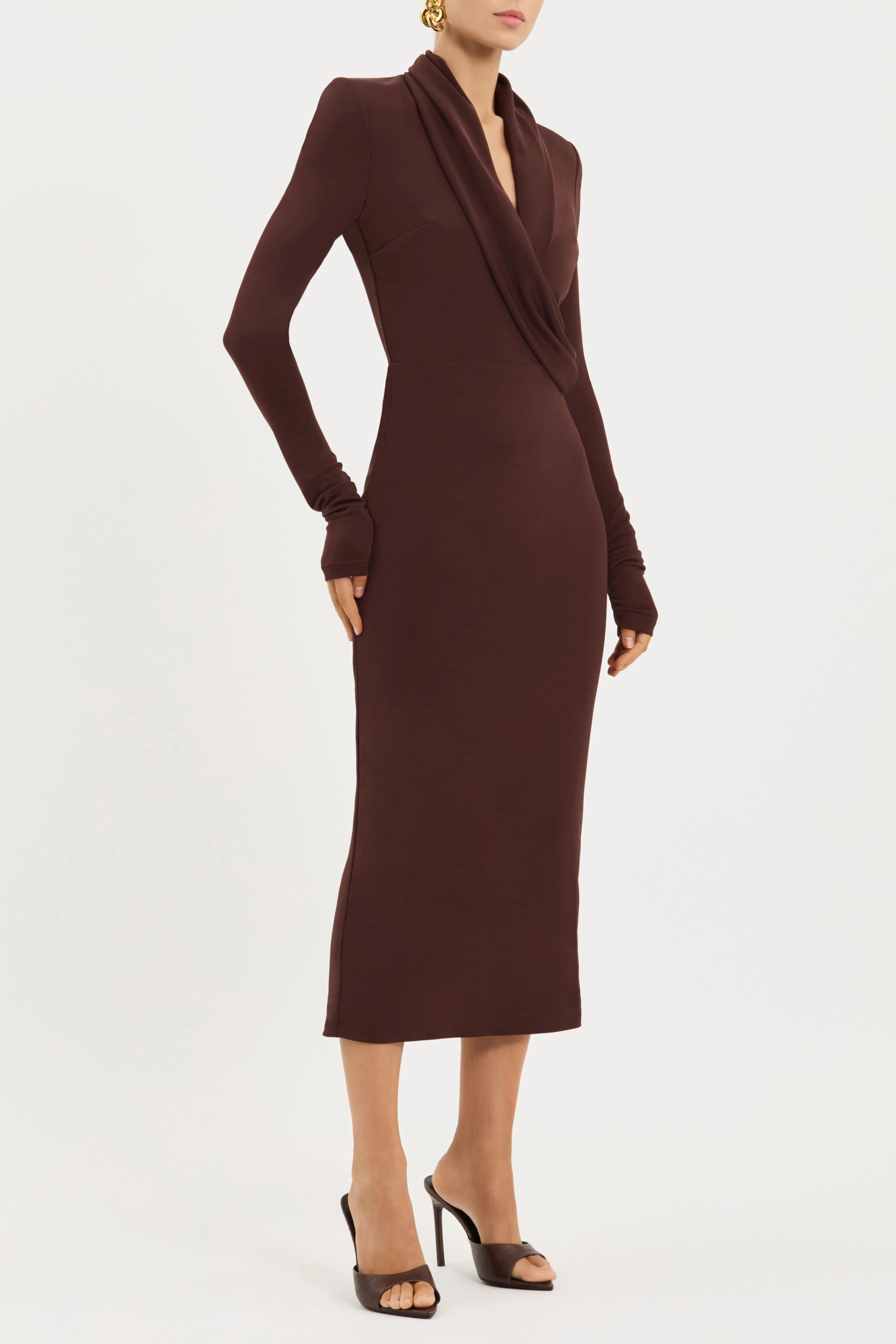 Hazine Long Sleeve Midi Dress - Image 3