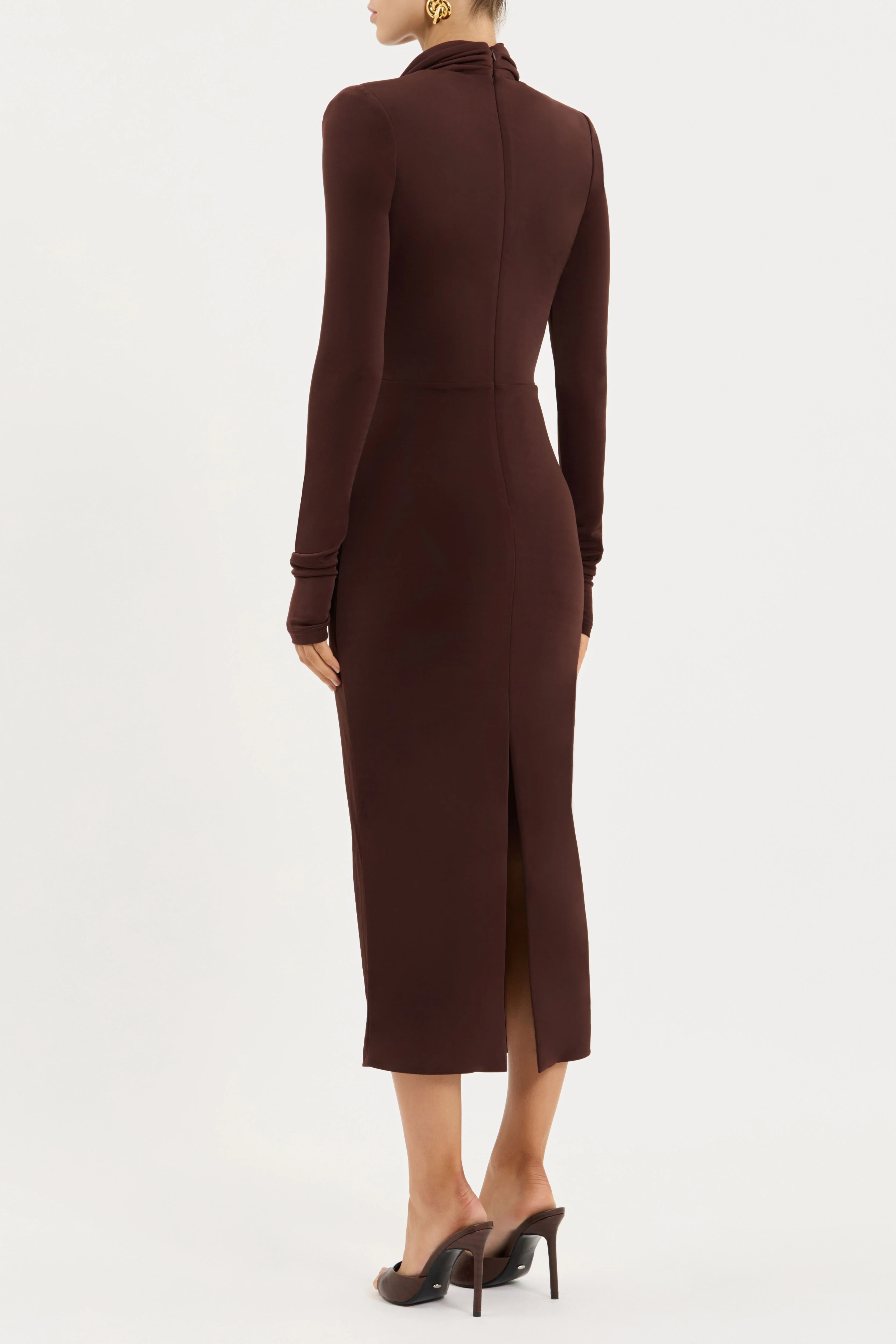 Hazine Long Sleeve Midi Dress - Image 4
