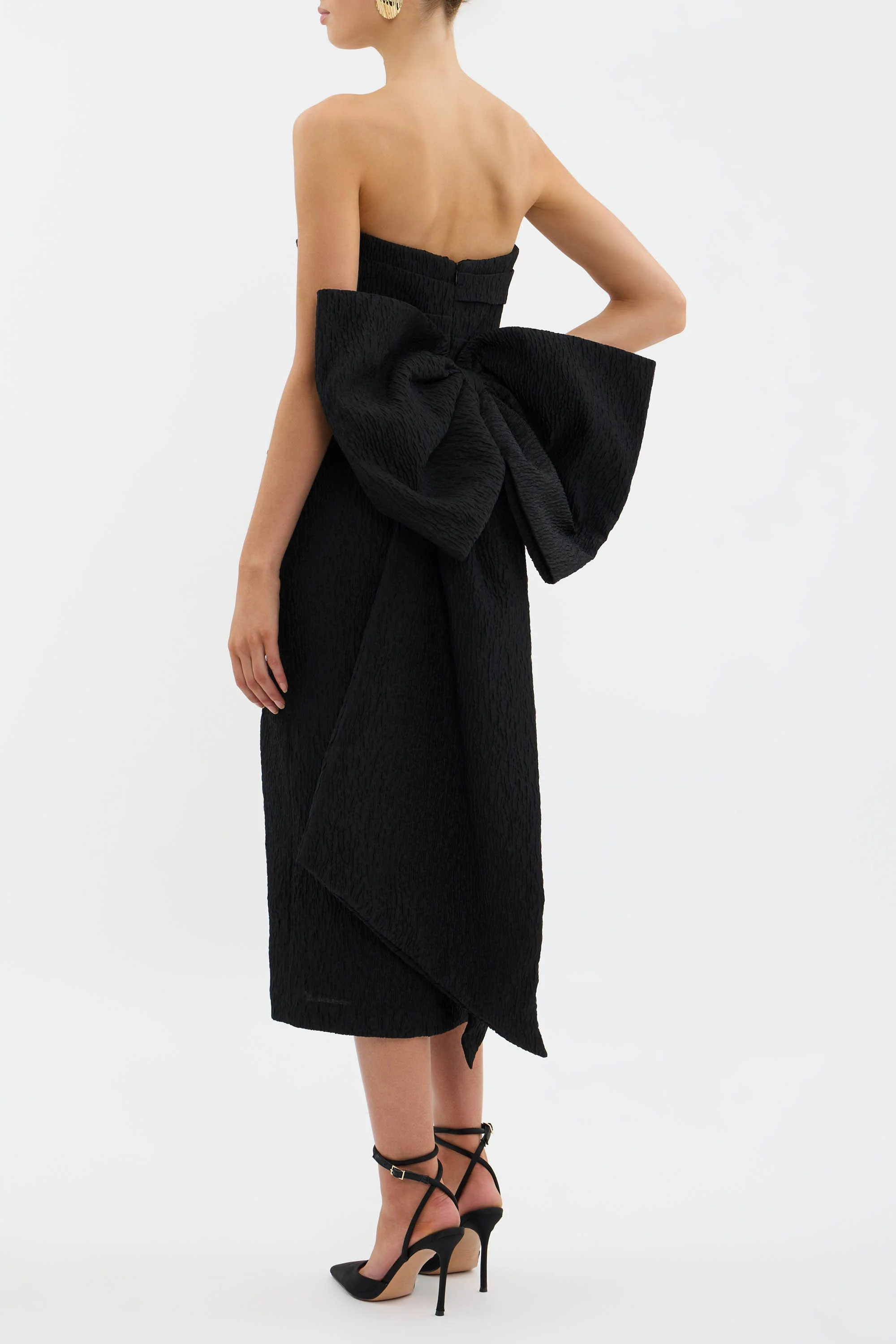 Helene Bow Midi Dress - Image 4