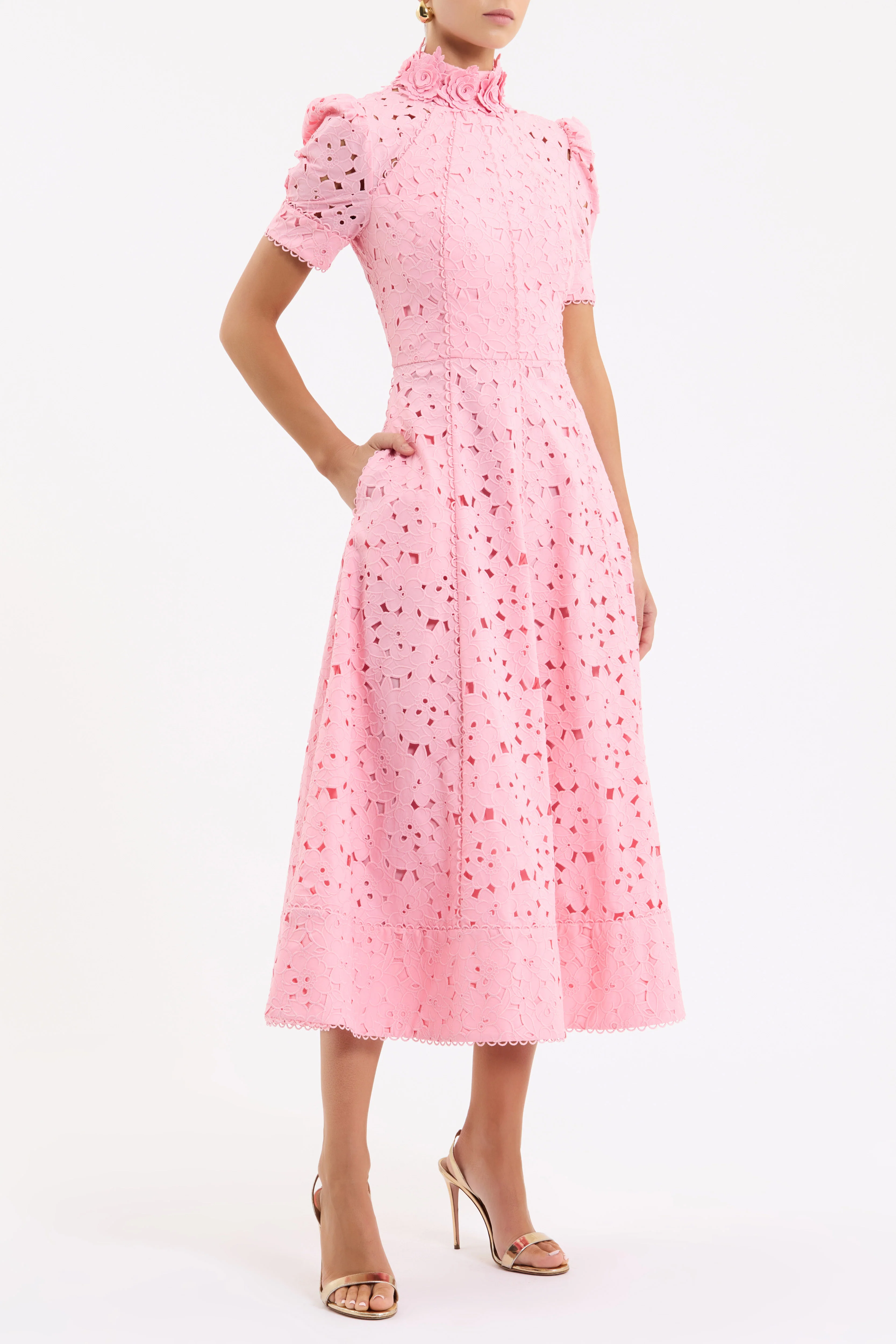 Kitsu Short Sleeve Midi Dress - Image 3
