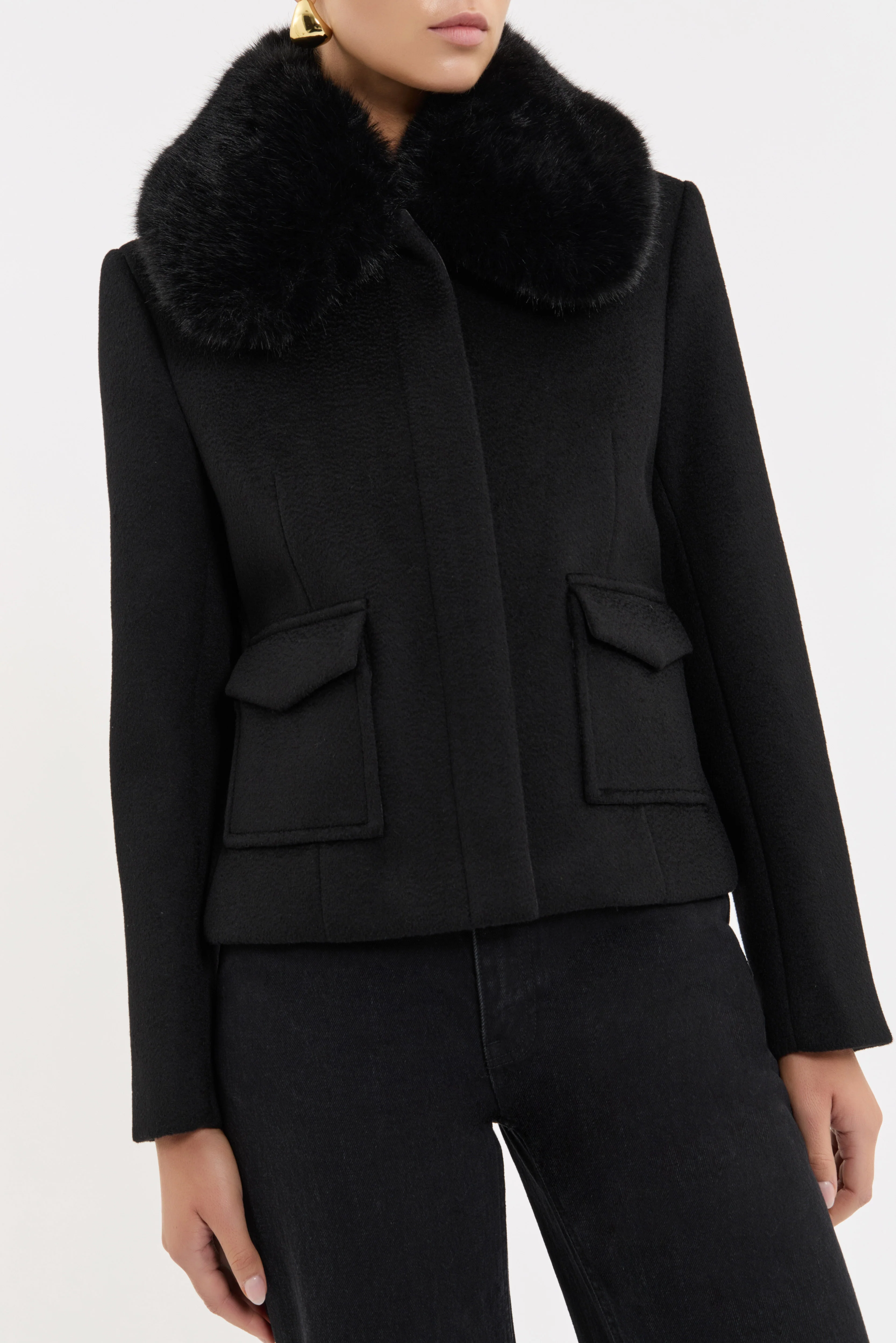 Leander Cropped Coat - Image 5