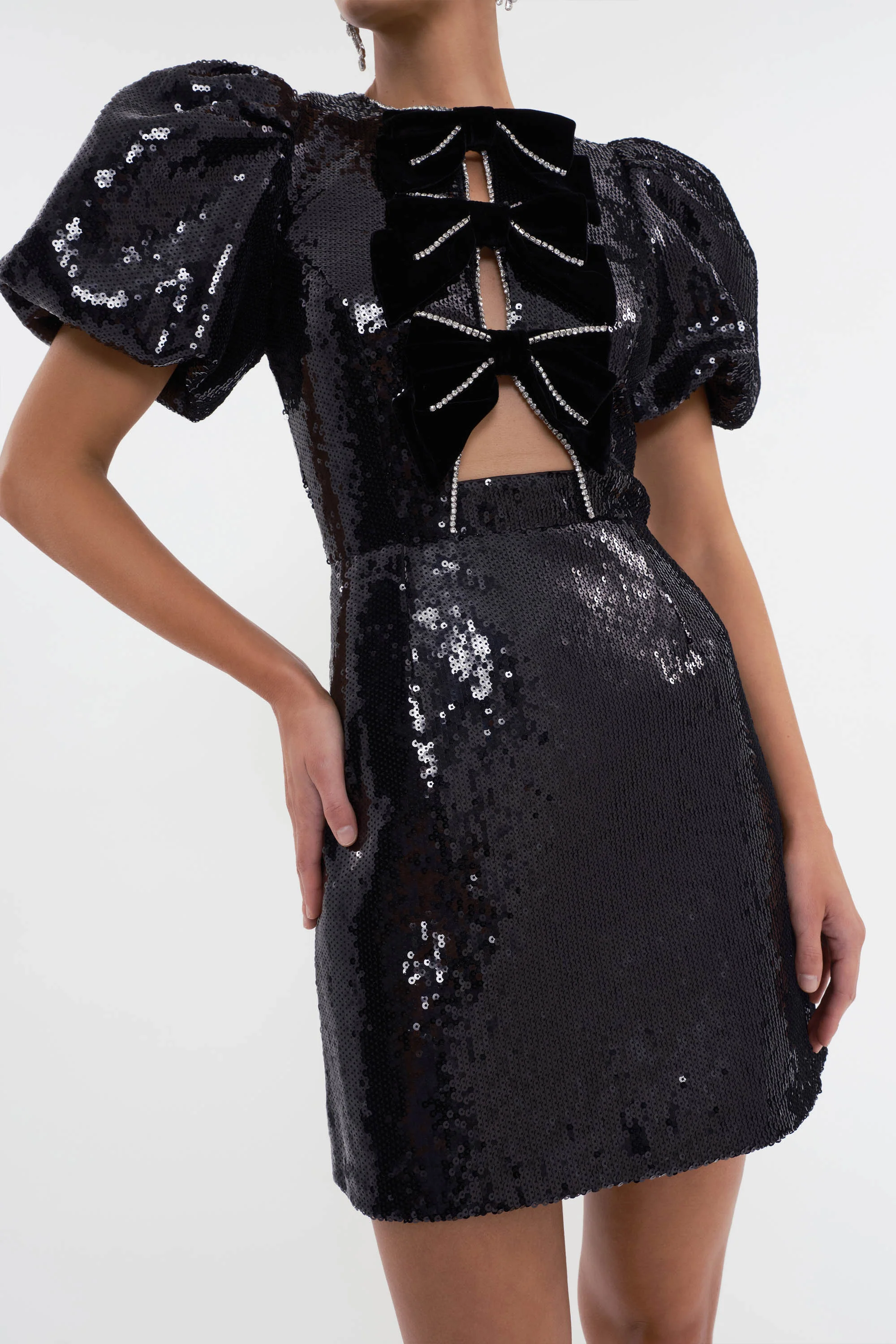 Lena Bow Mini Dress - Image 6