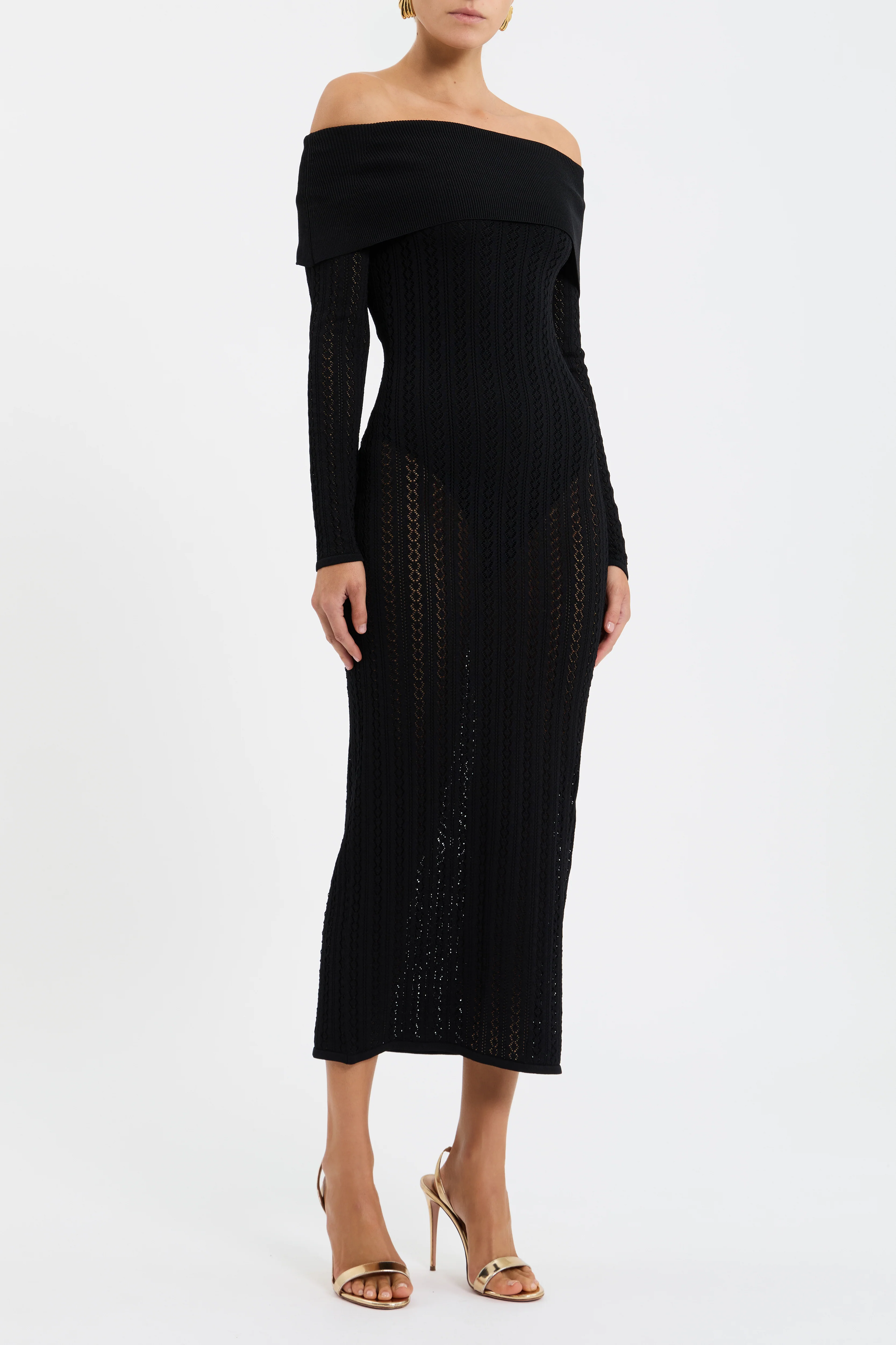 Lorelei Off The Shoulder Midi Dress - Image 3