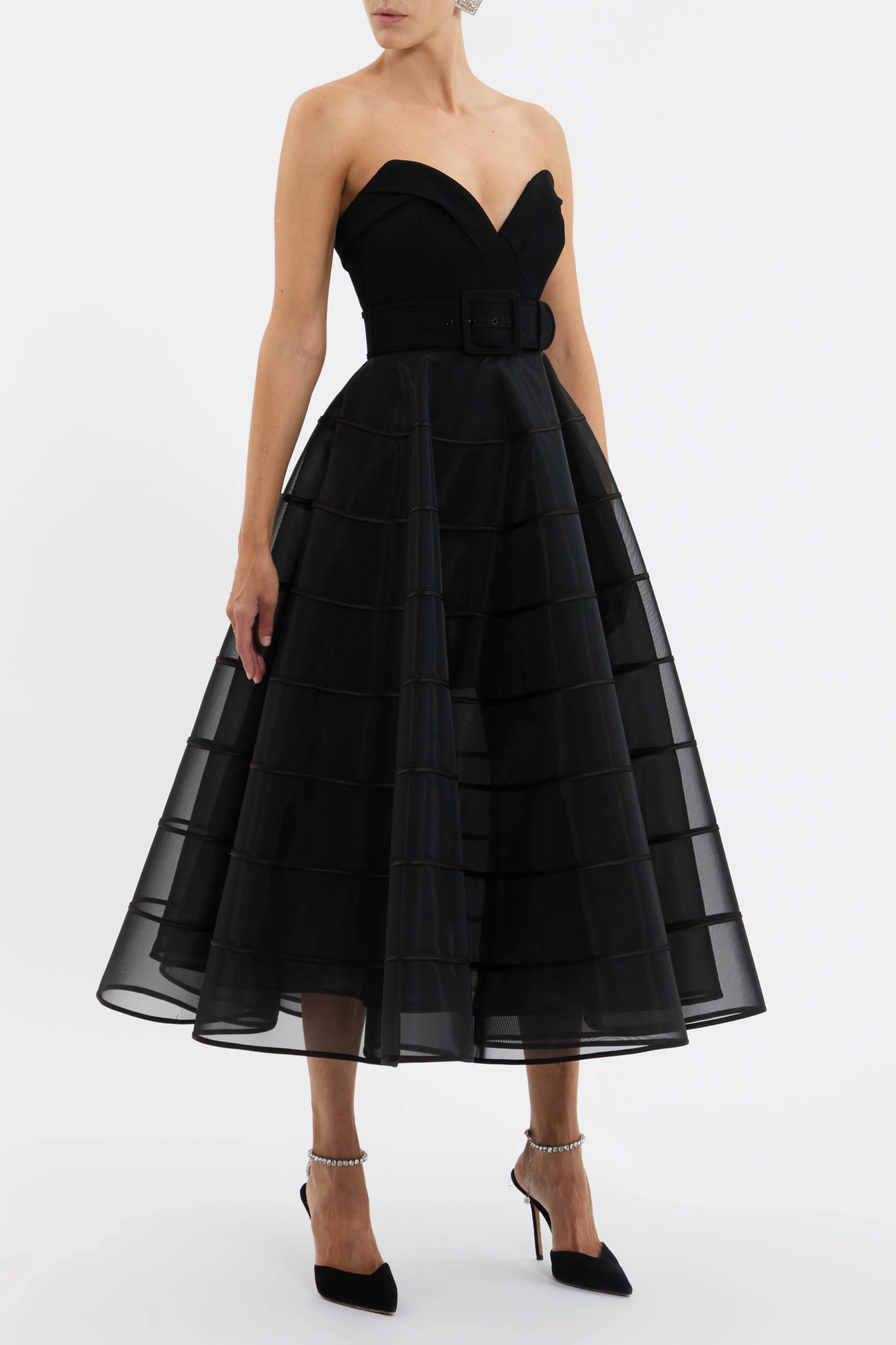 Marcella Strapless Midi Dress - Image 3
