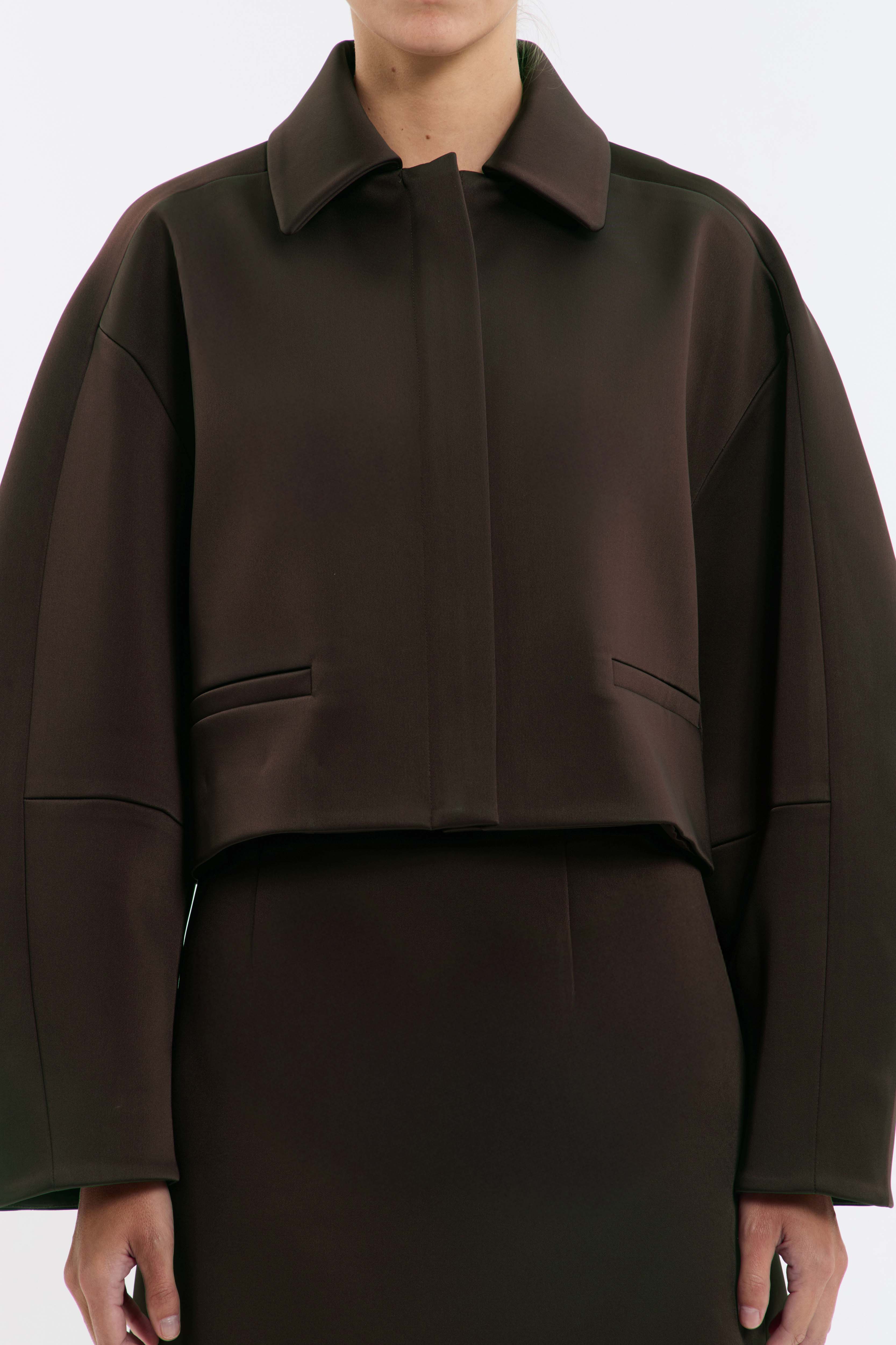 Merlot Cropped Jacket - Image 5
