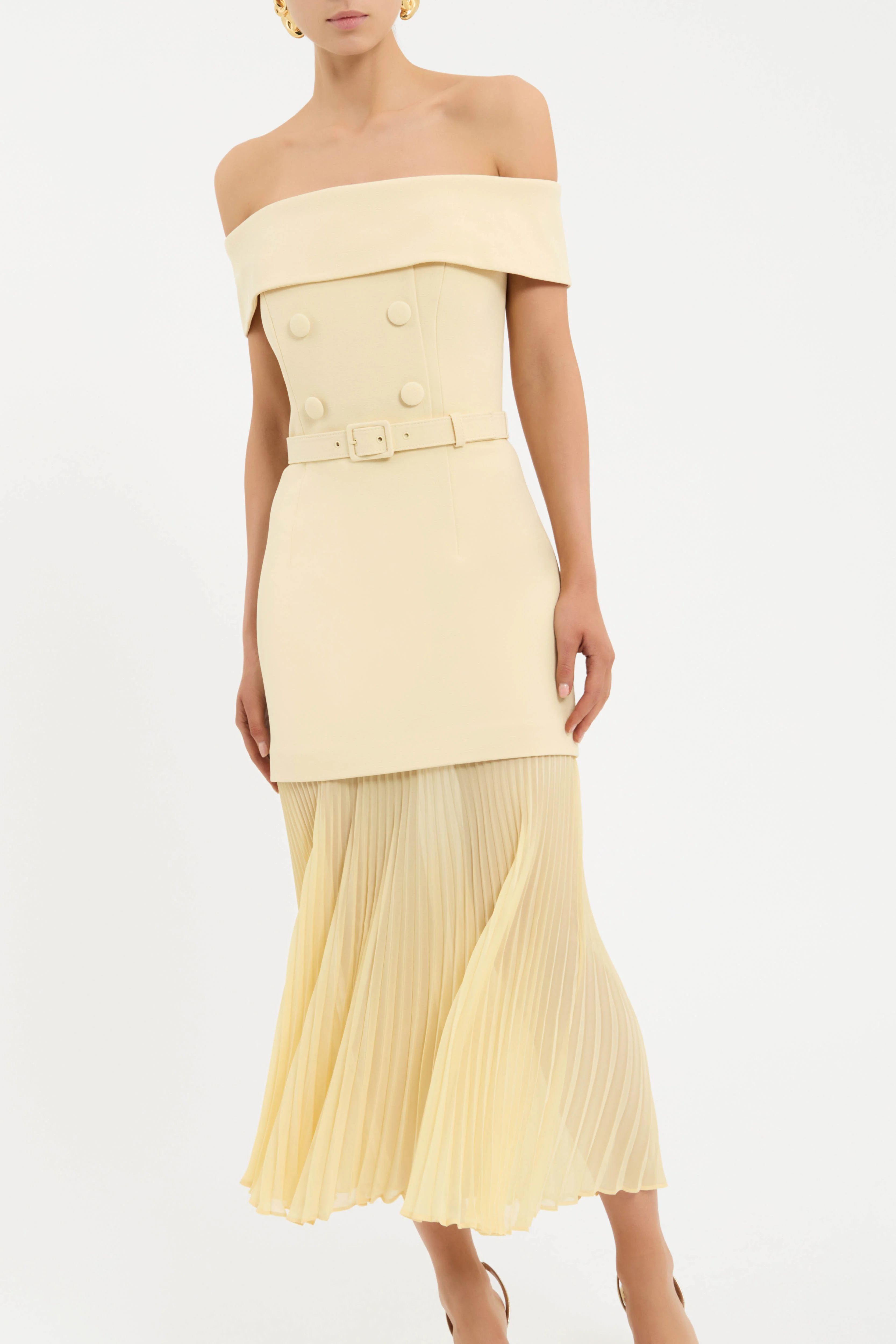 Muriel Off The Shoulder Midi Dress - Image 5
