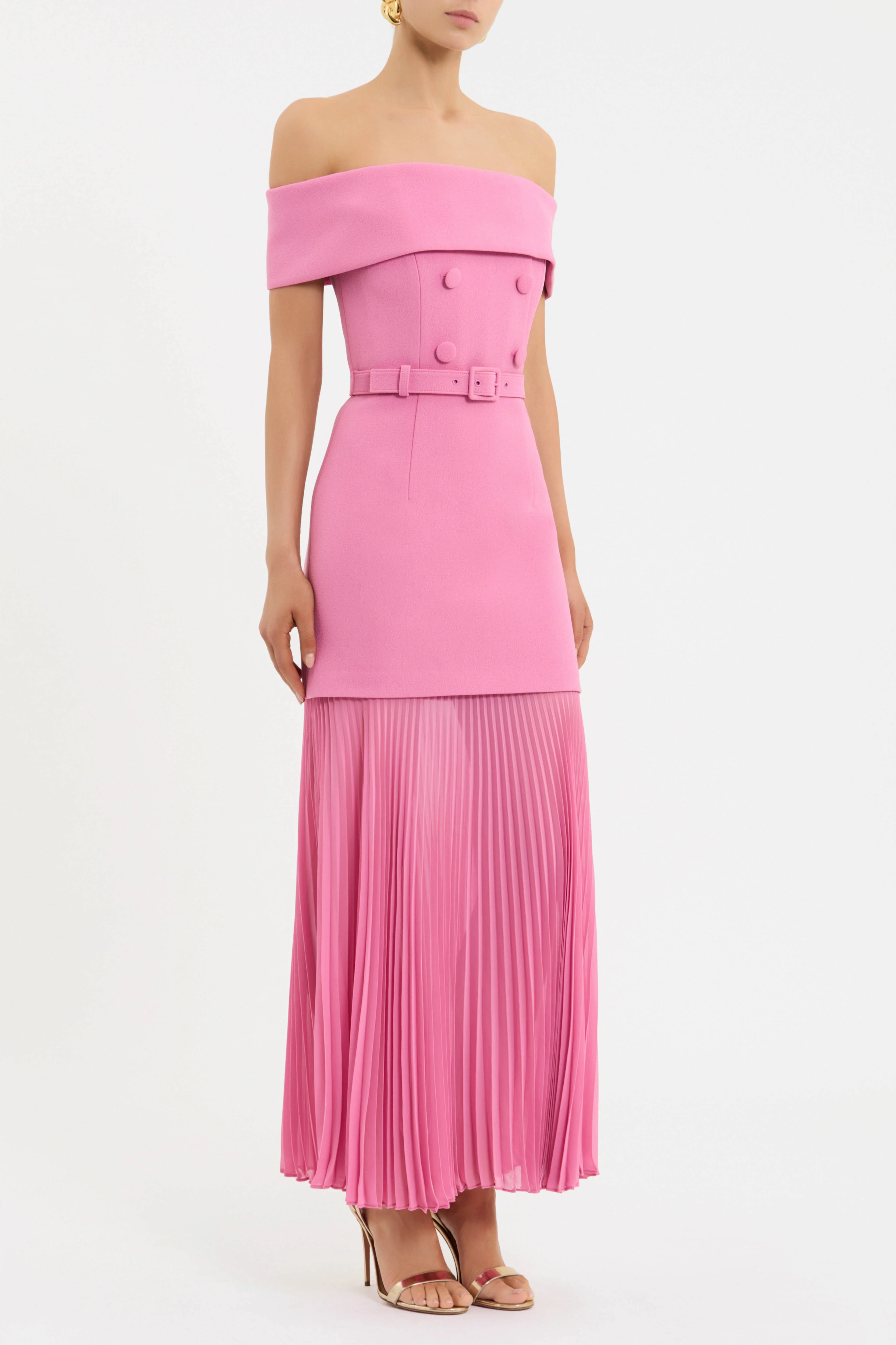 Muriel Off The Shoulder Midi Dress - Image 3