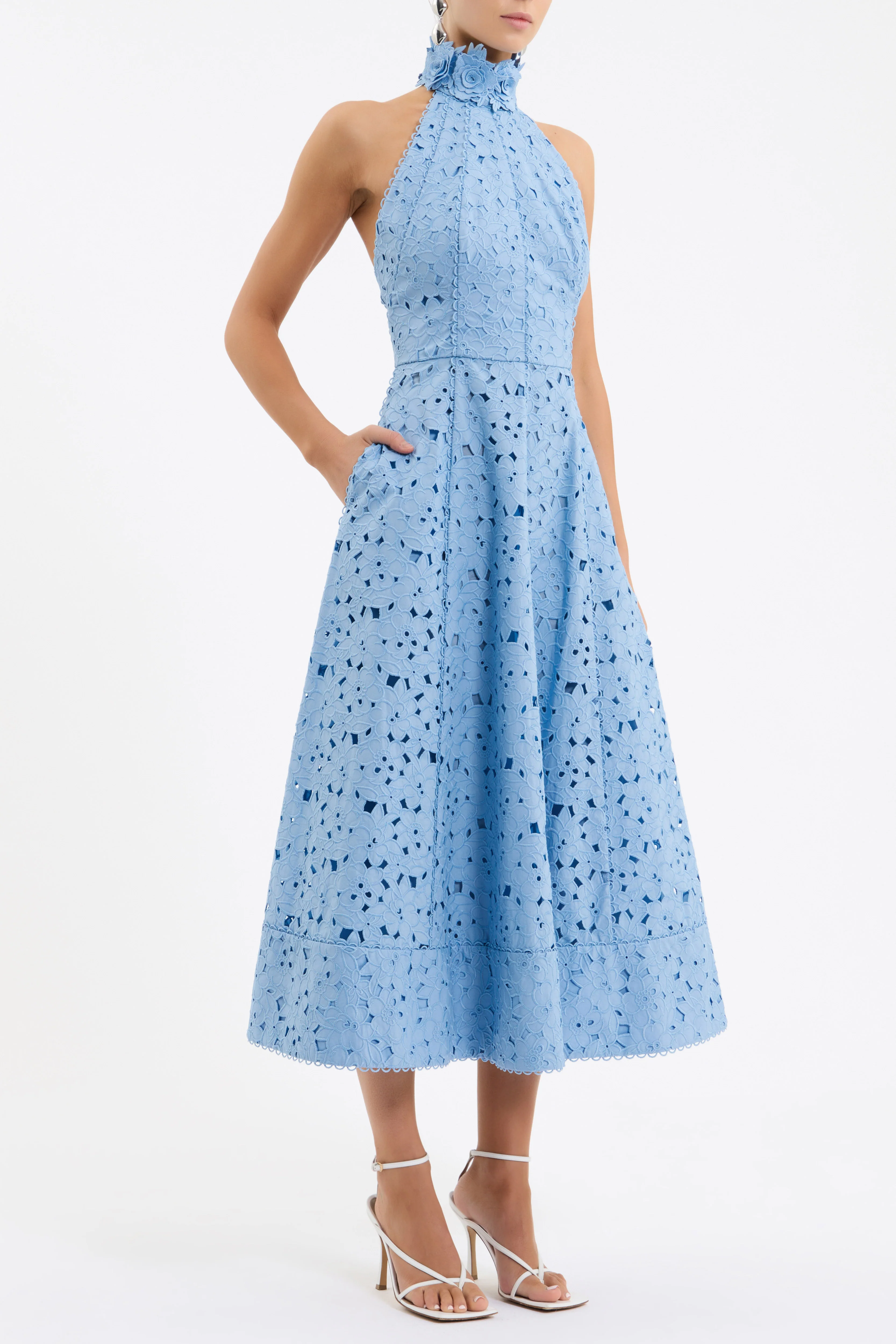 Nuvola Halter Midi Dress - Image 3