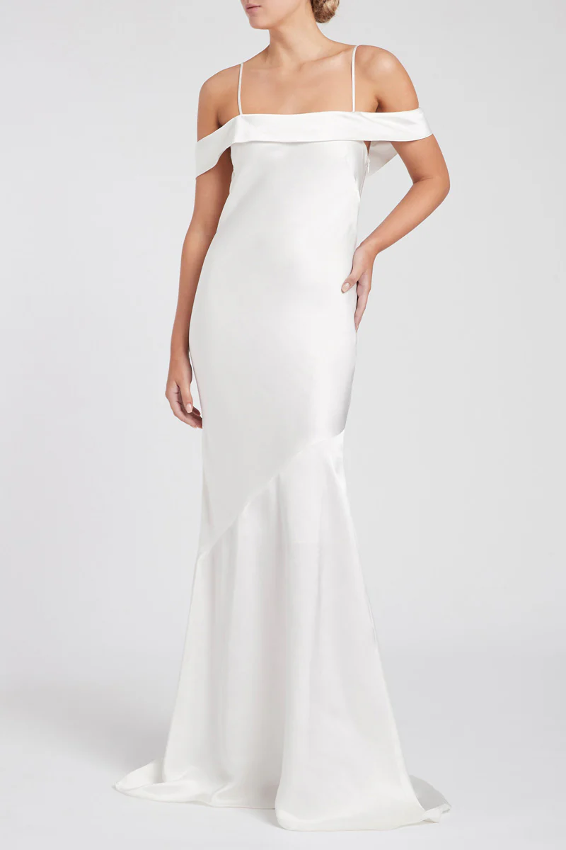 Olivia Slip Gown Ivory - Image 3