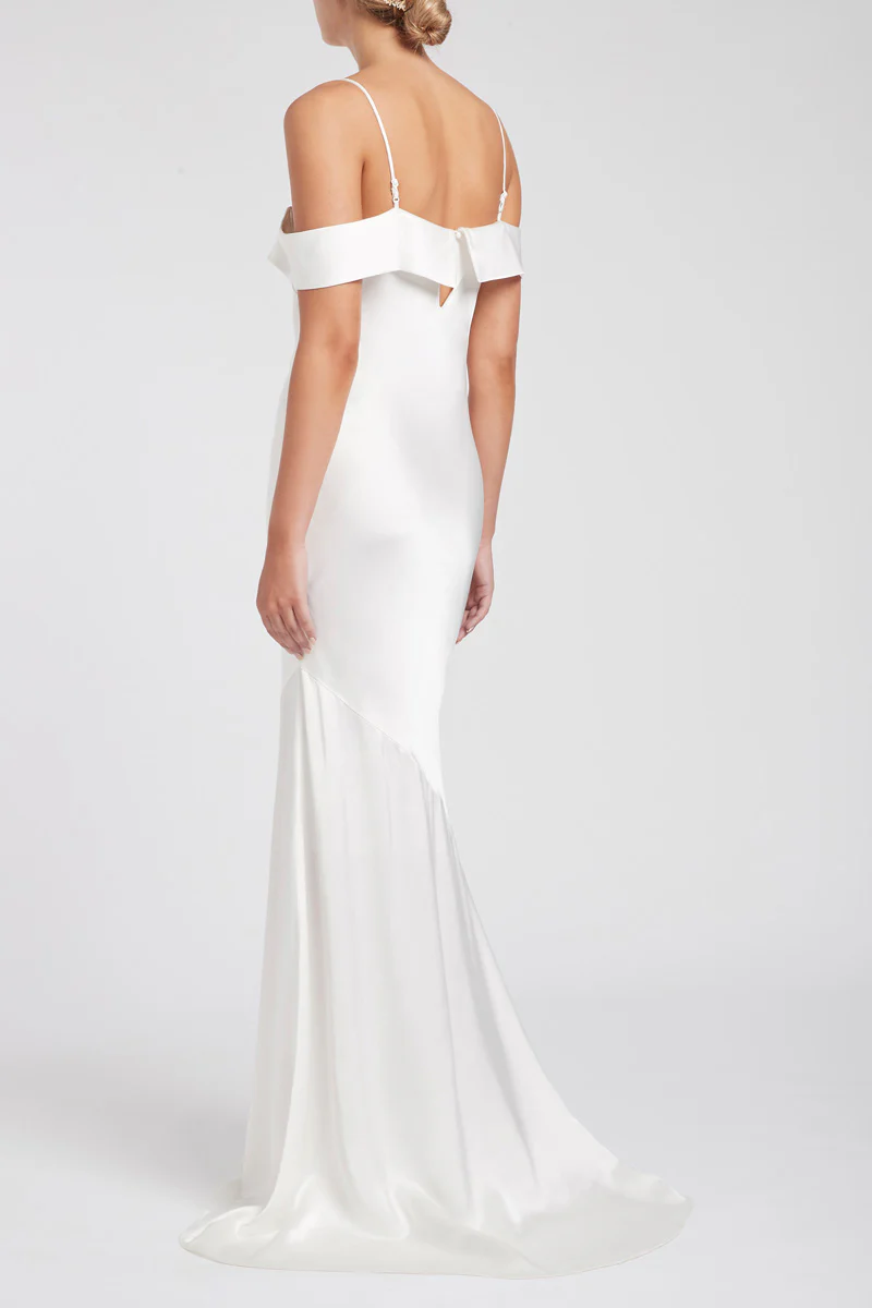 Olivia Slip Gown Ivory - Image 5