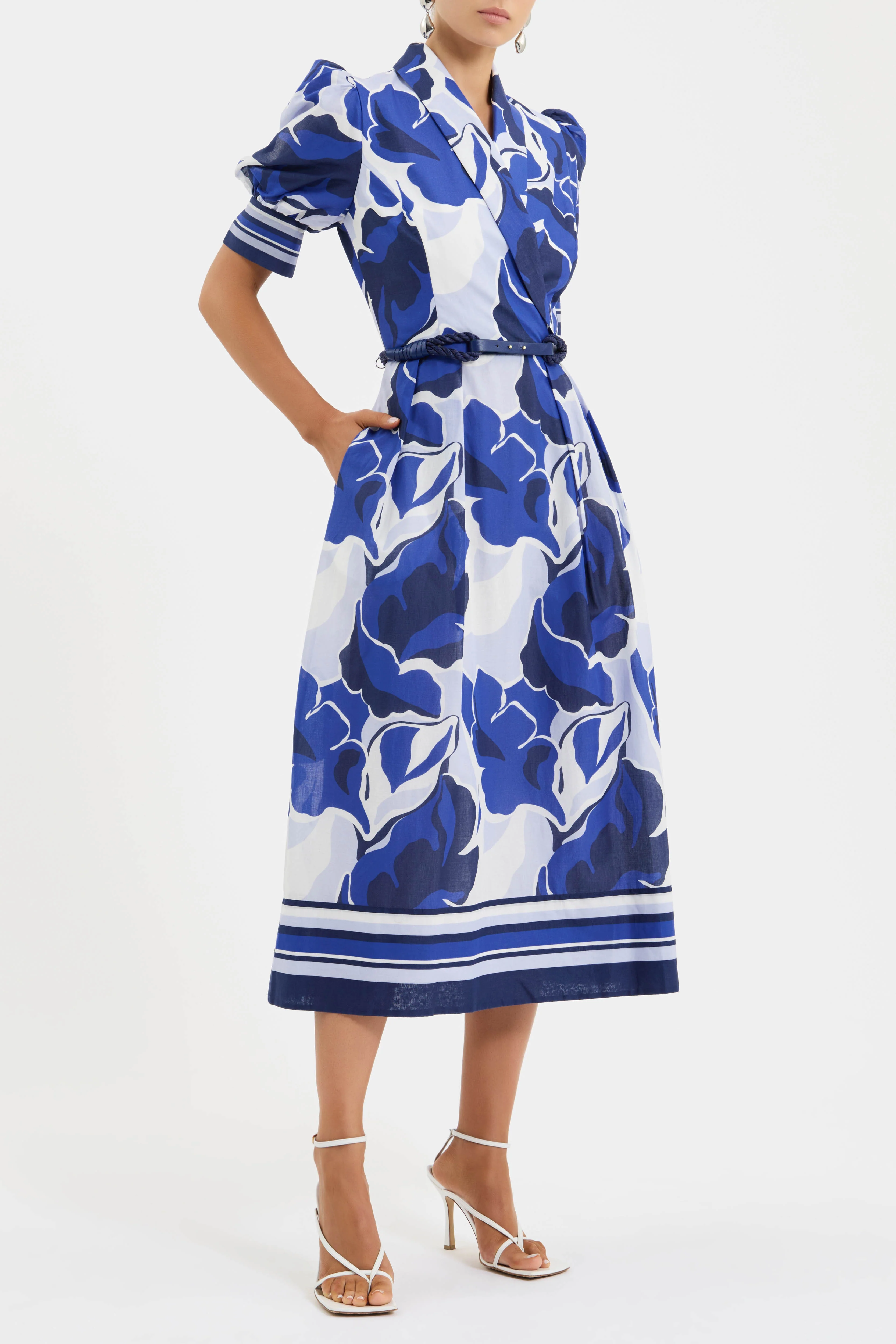 Paros Short Sleeve Midi Dress - Image 3