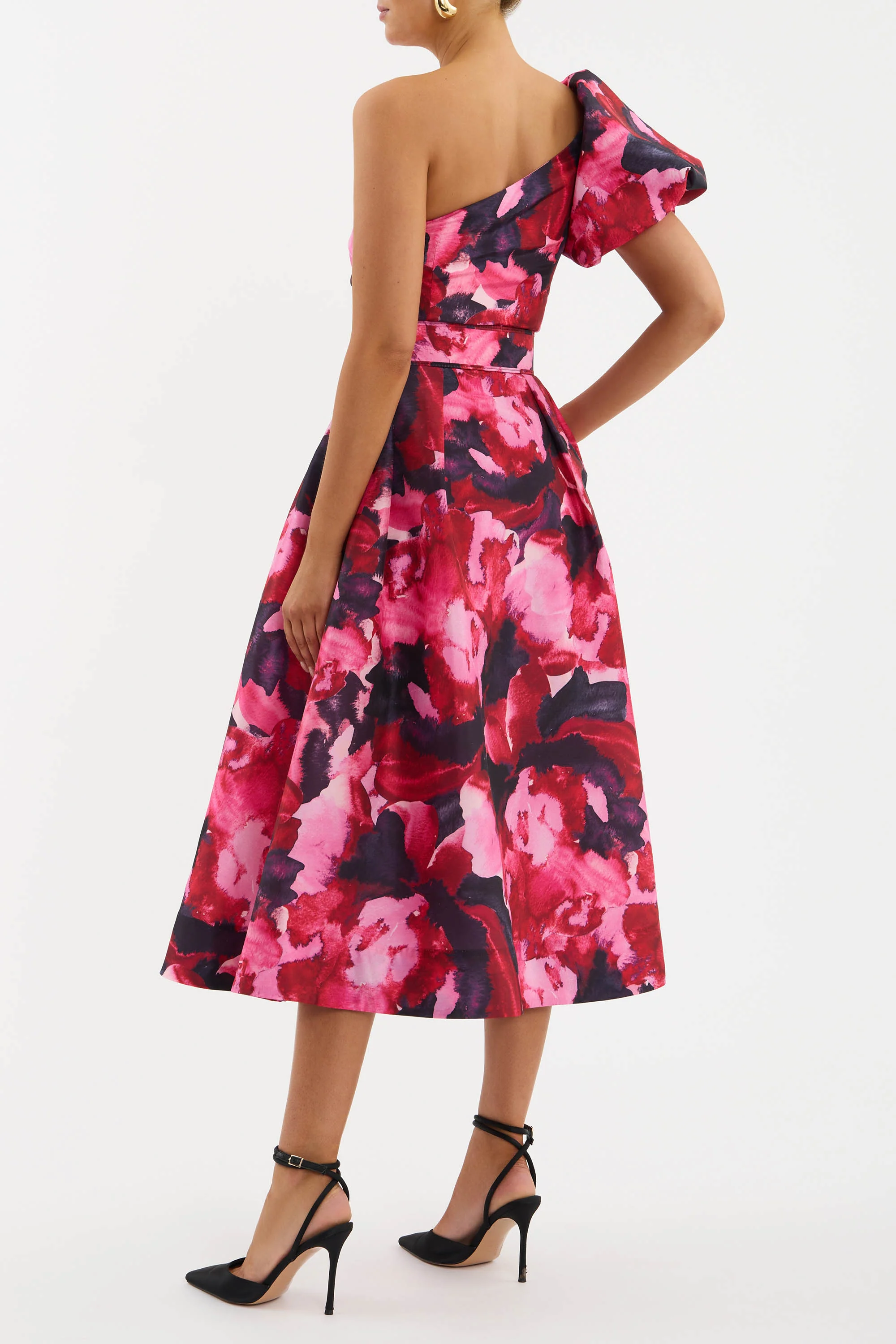Petunia One Shoulder Midi Dress - Image 4