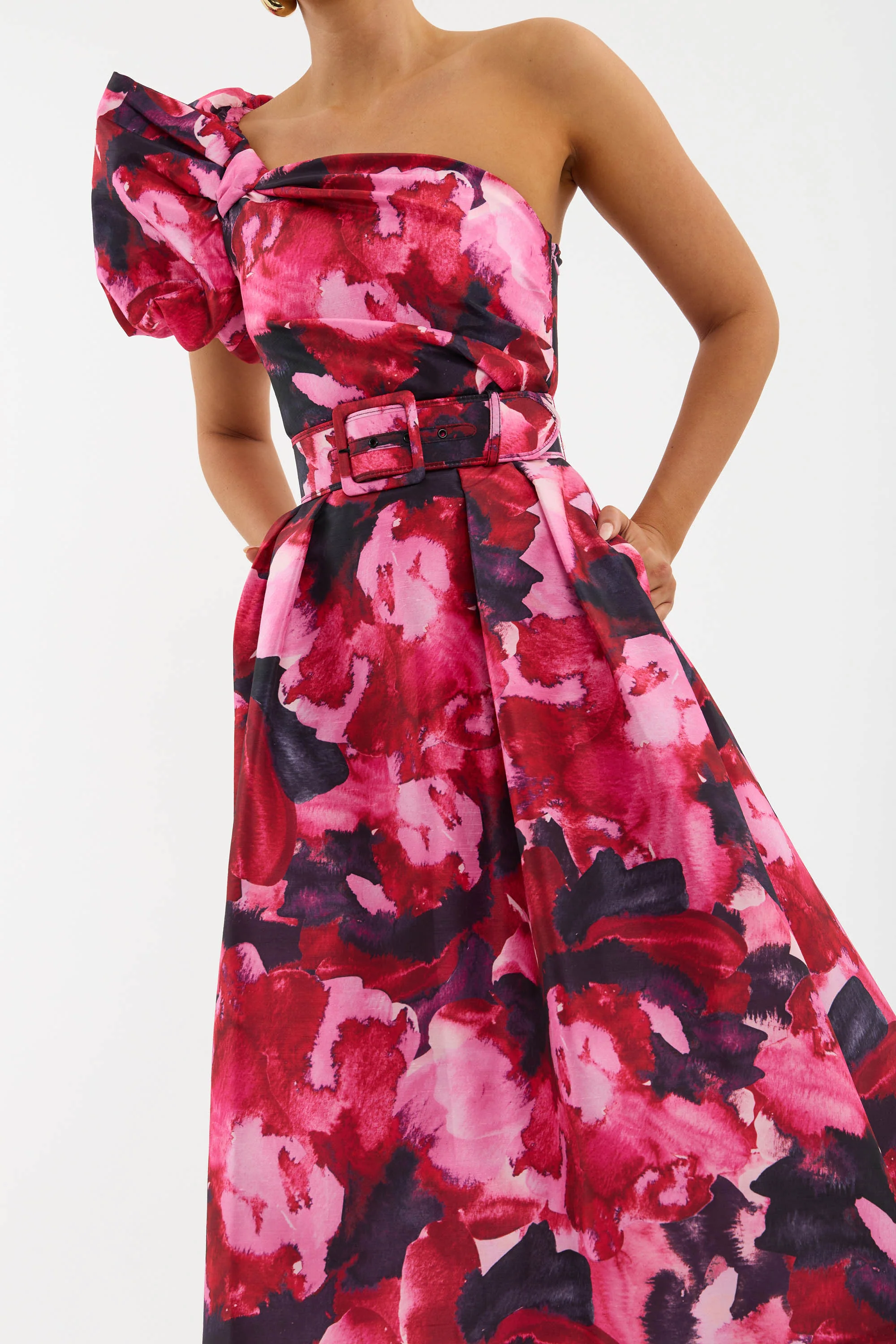 Petunia One Shoulder Midi Dress - Image 5