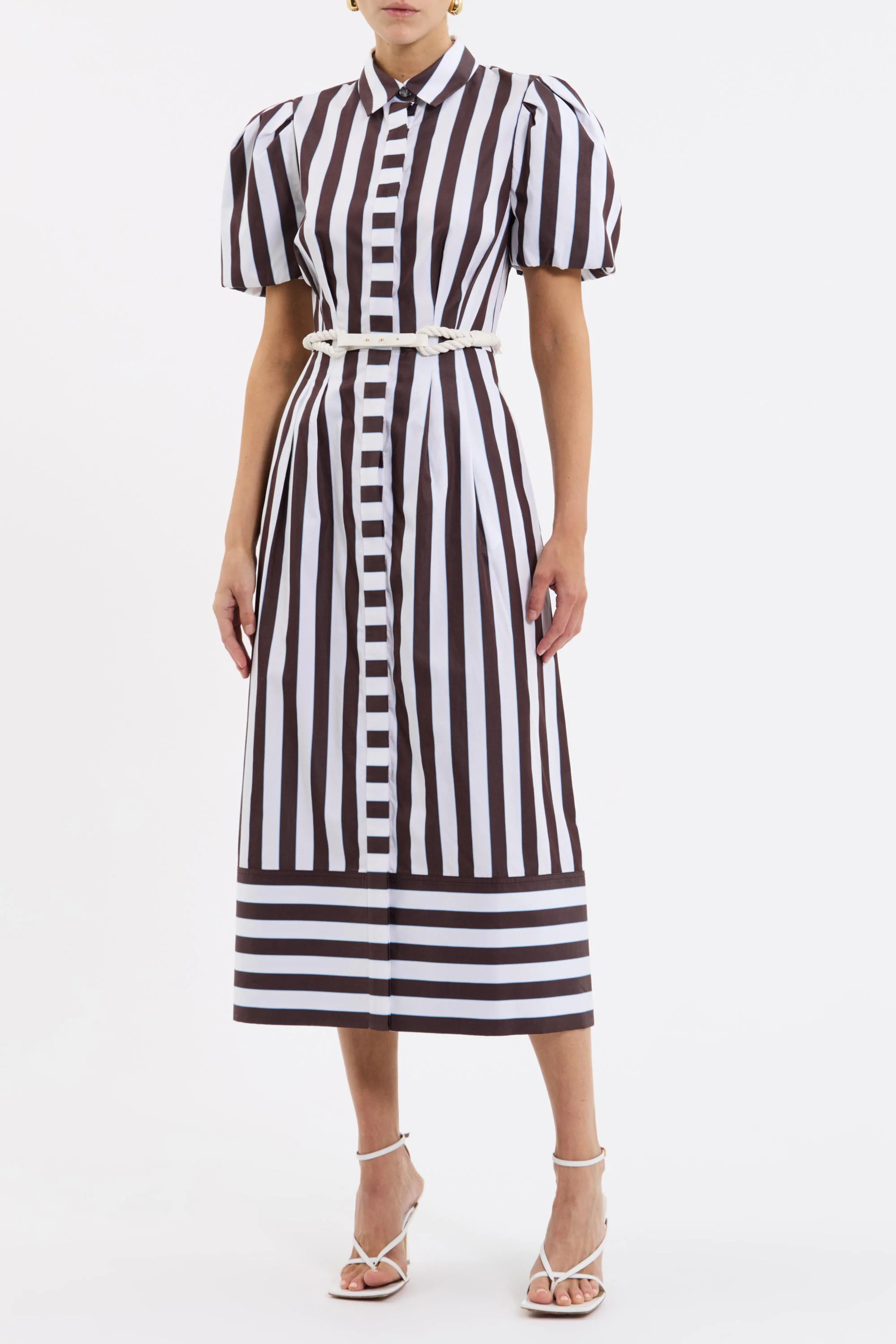 Pippa Puff Sleeve Midi Dress - Image 2