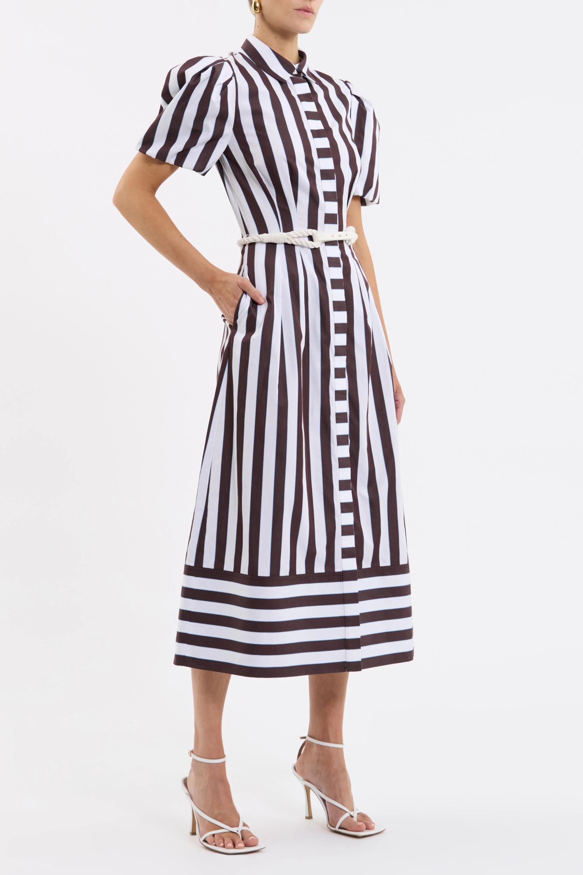 Pippa Puff Sleeve Midi Dress - Image 3