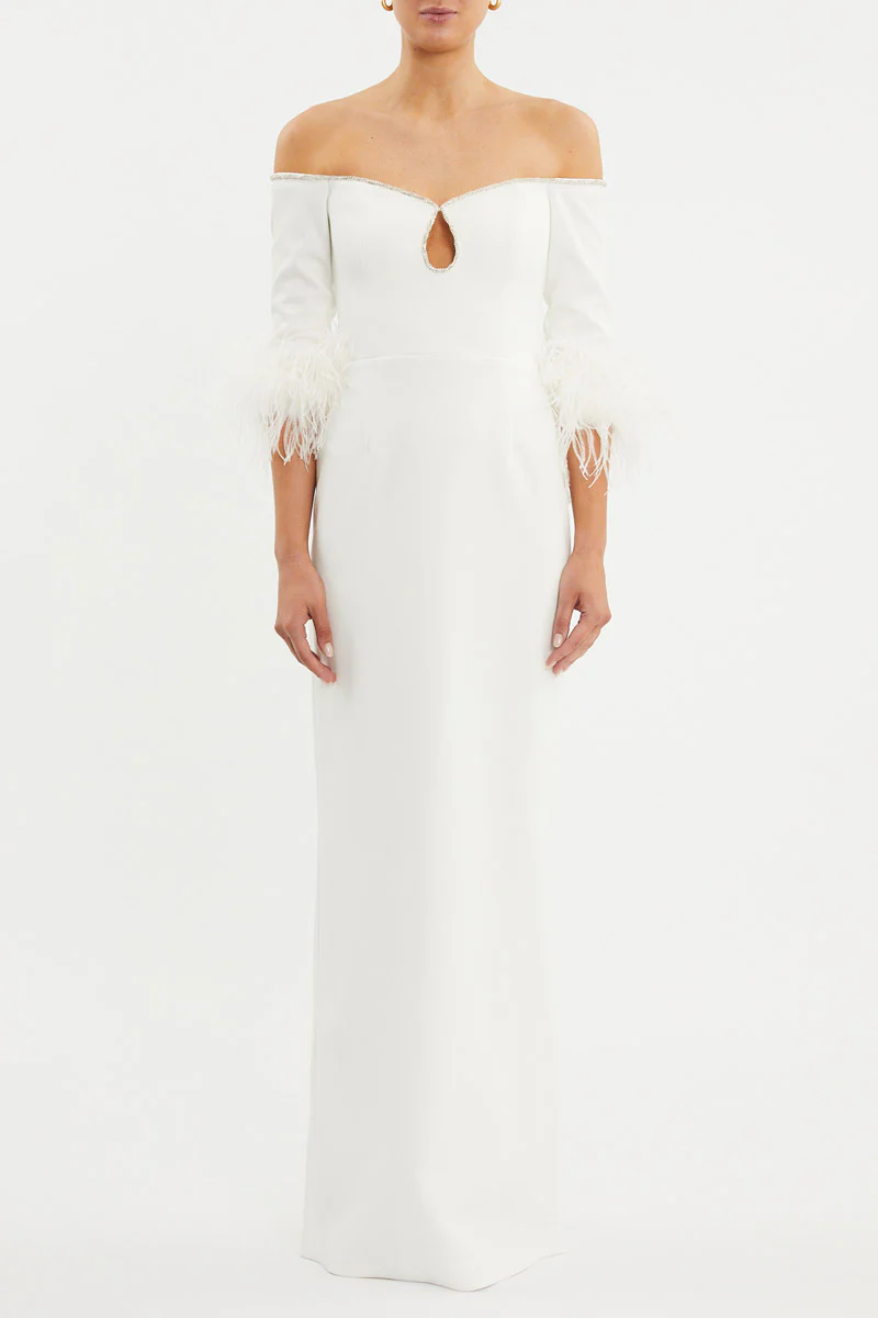 Plume Keyhole Gown - Image 2