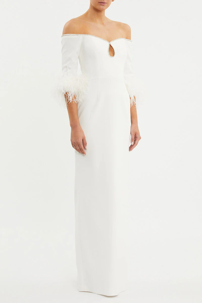 Plume Keyhole Gown - Image 3
