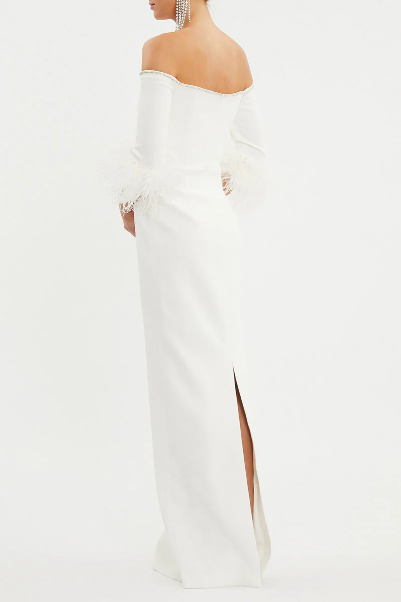 Plume Keyhole Gown - Image 4