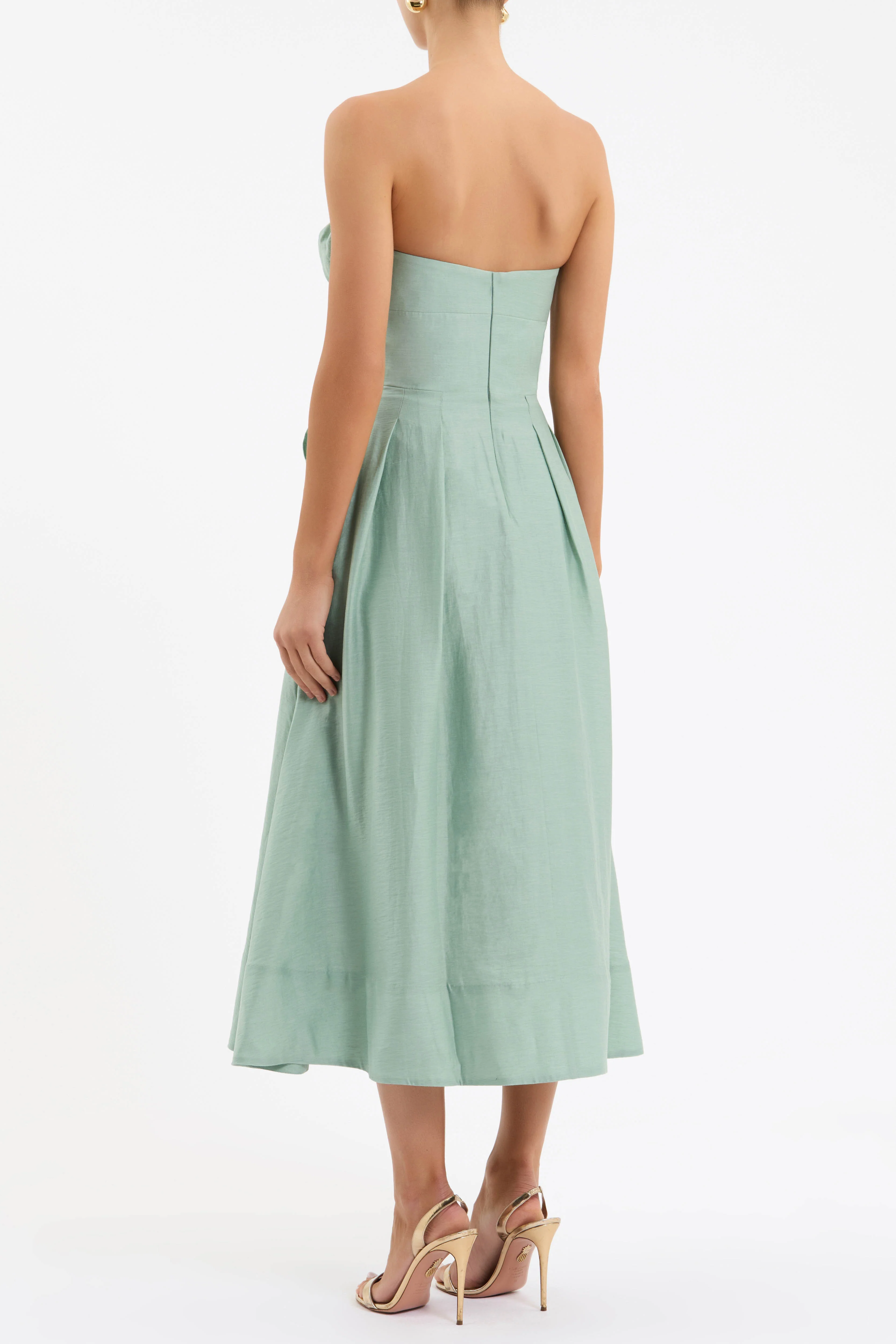 Serenity Strapless Midi Dress - Image 4
