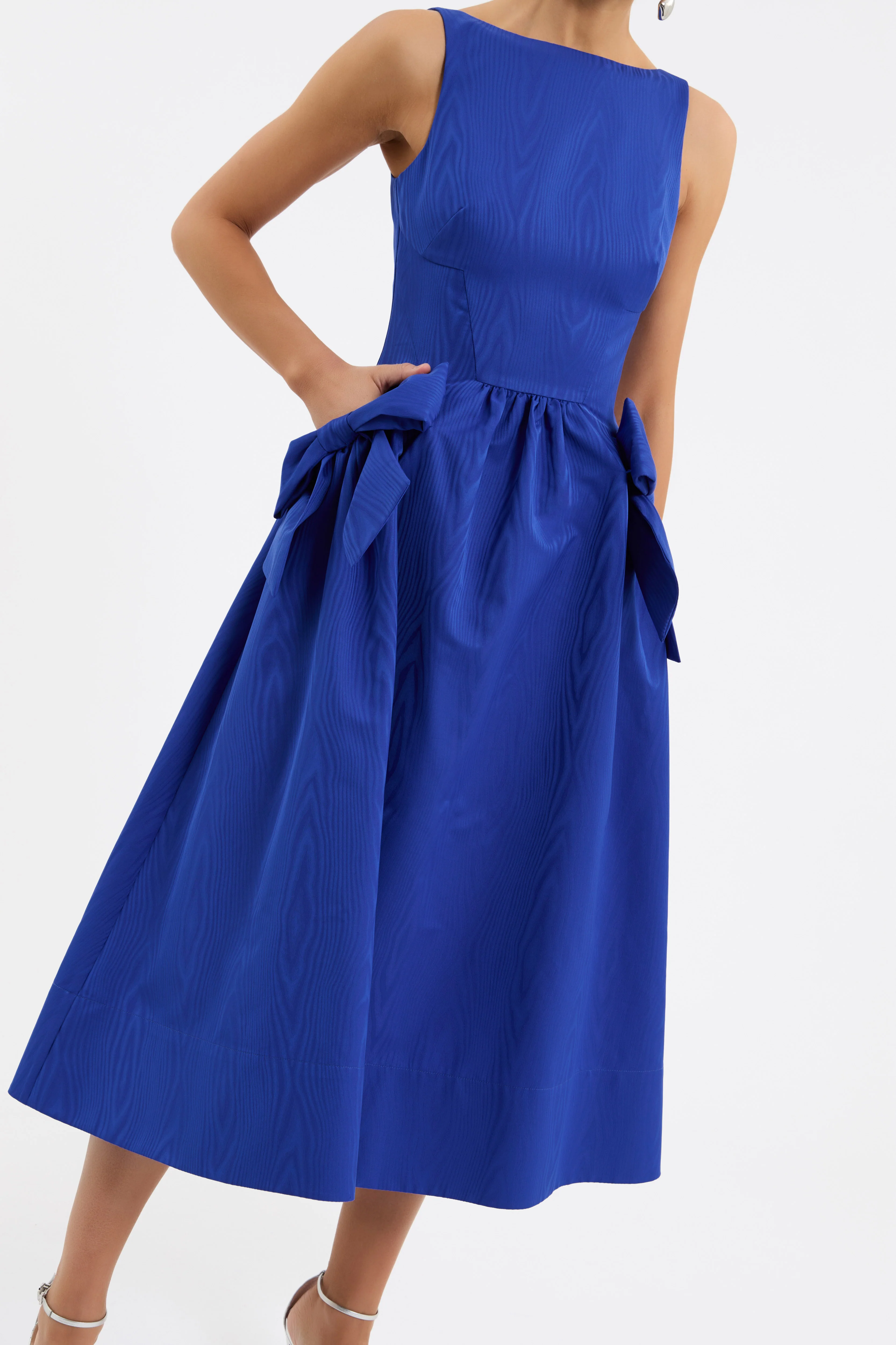 Teles Bow Midi Dress - Image 5