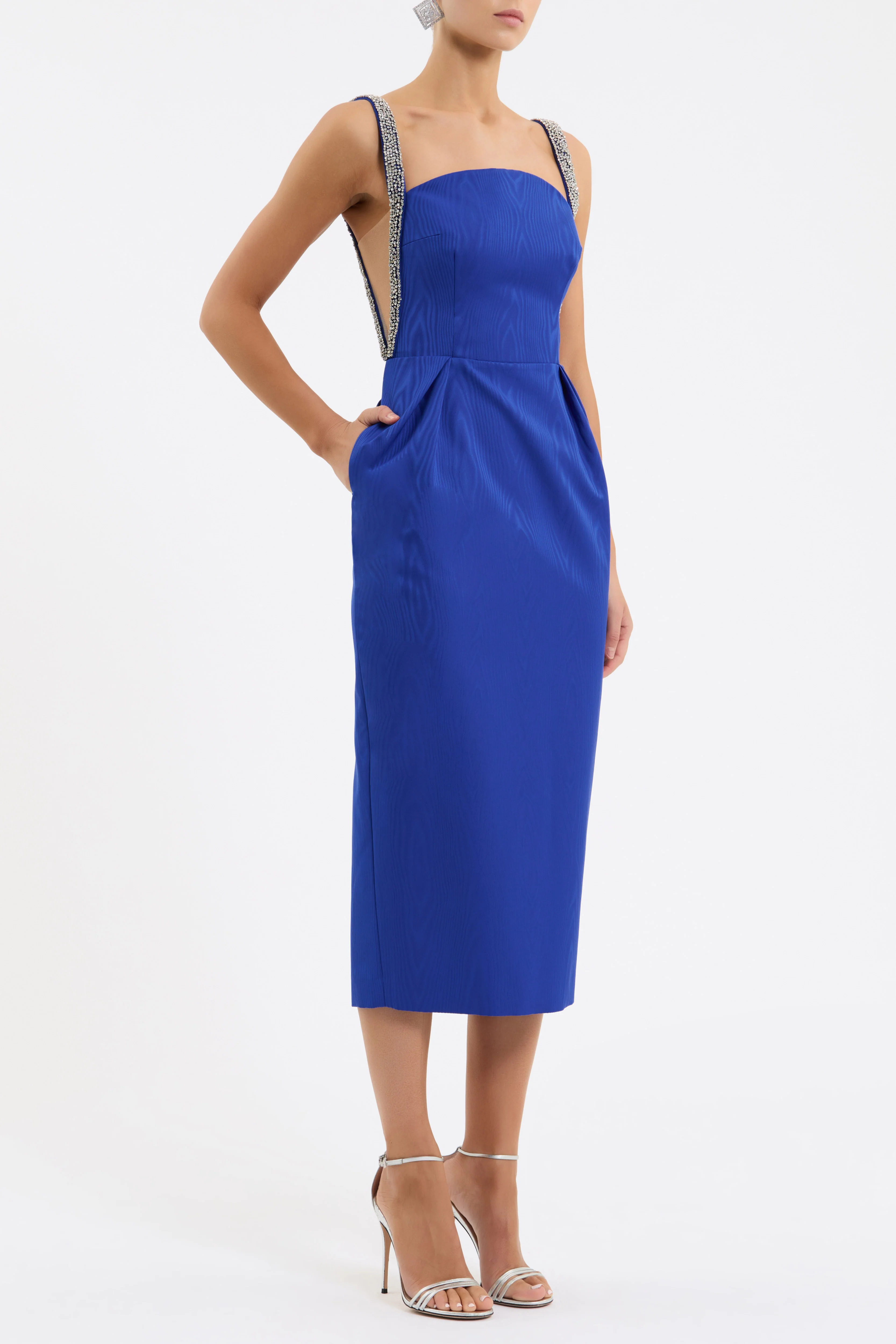 Teles Embellished Midi Dress - Image 3