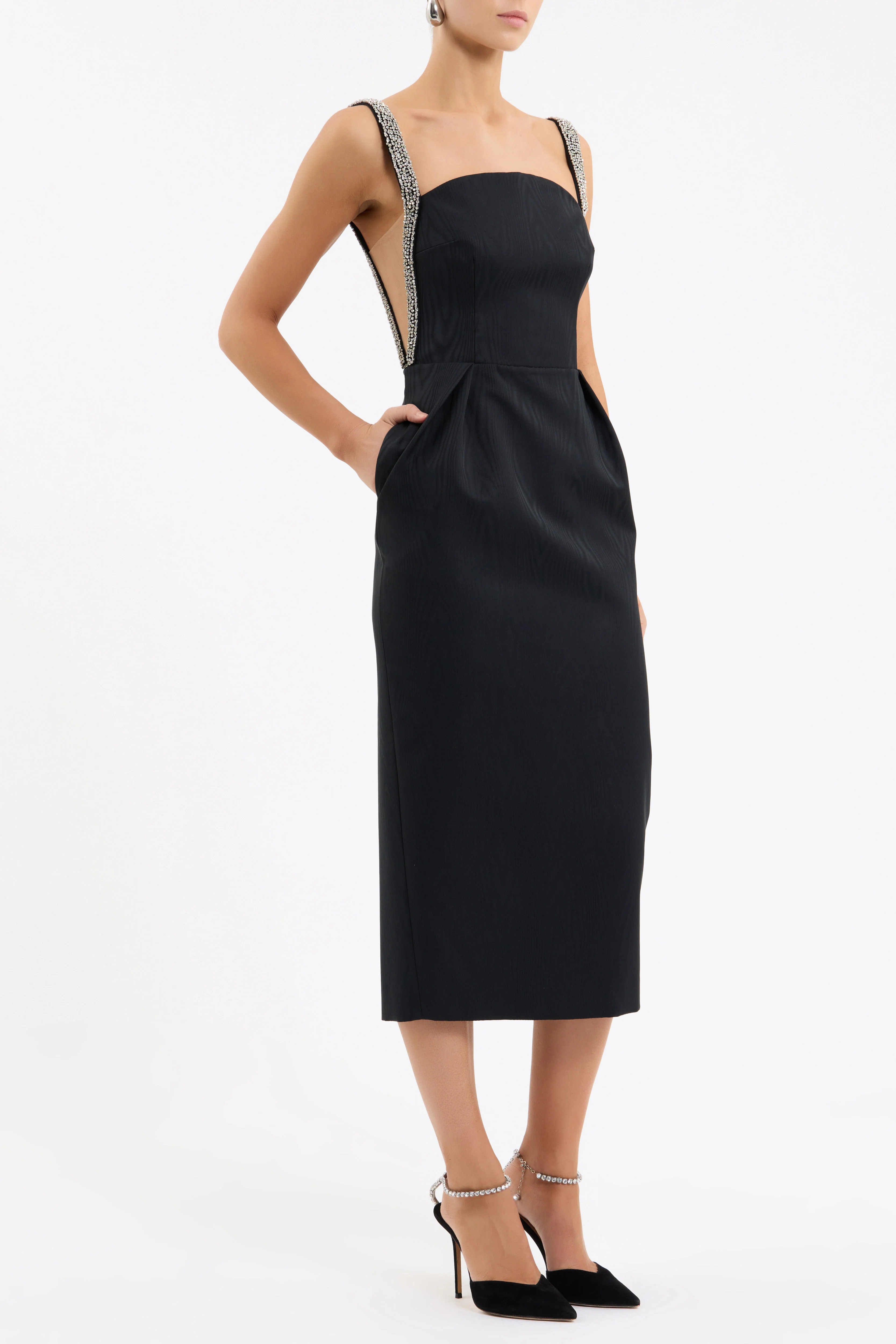 Teles Embellished Midi Dress - Image 3