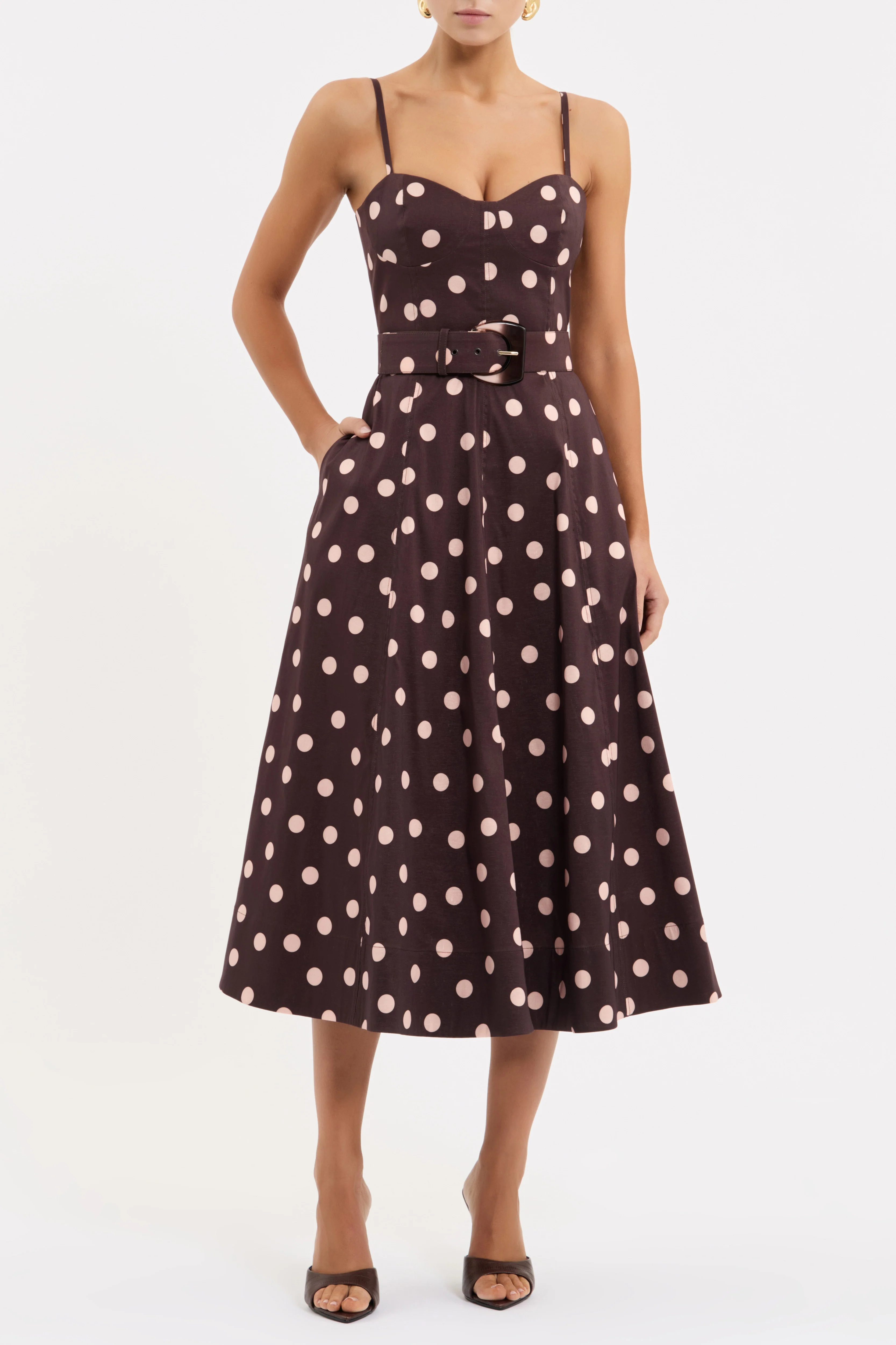Vivianne Strap Midi Dress - Image 2
