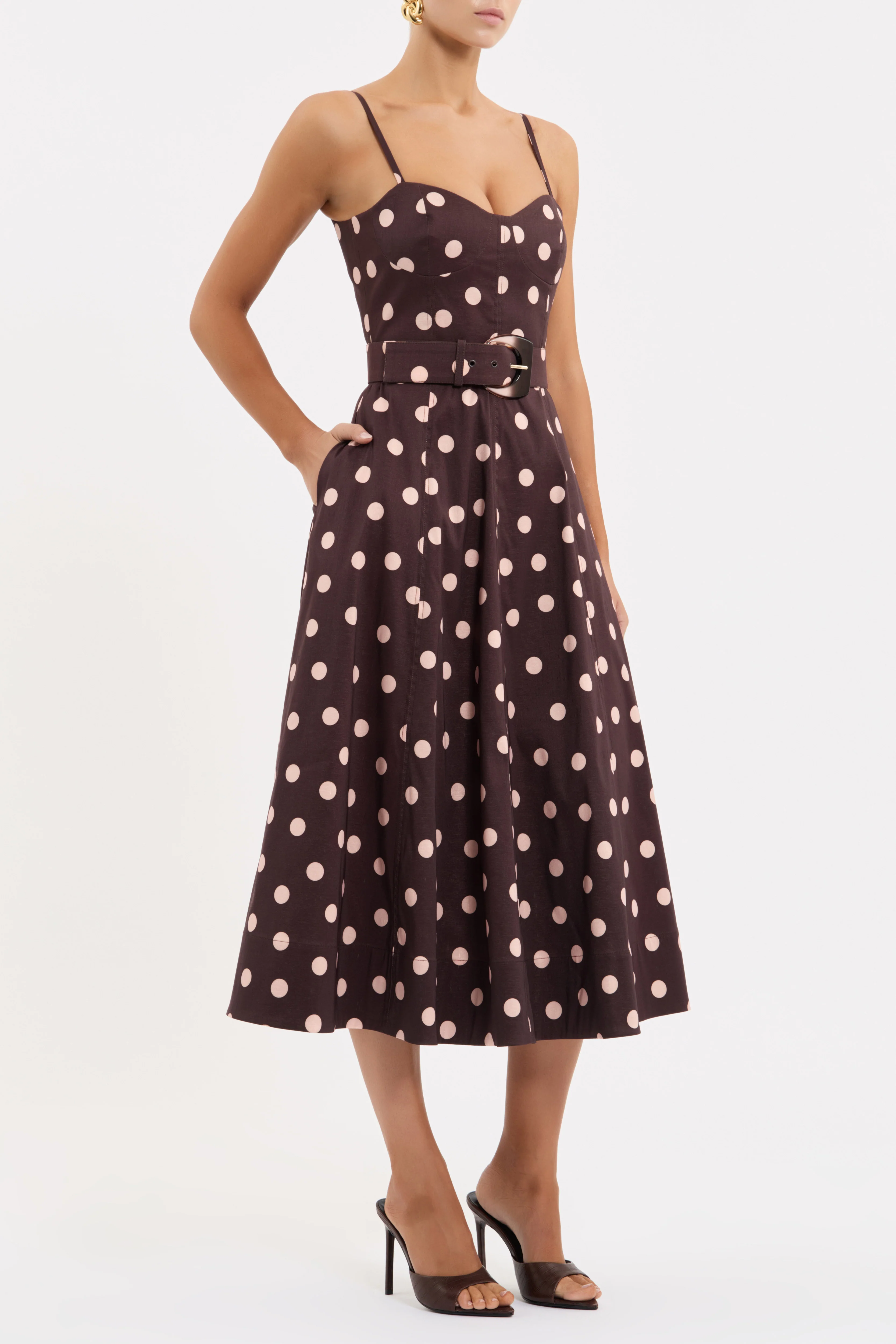 Vivianne Strap Midi Dress - Image 3