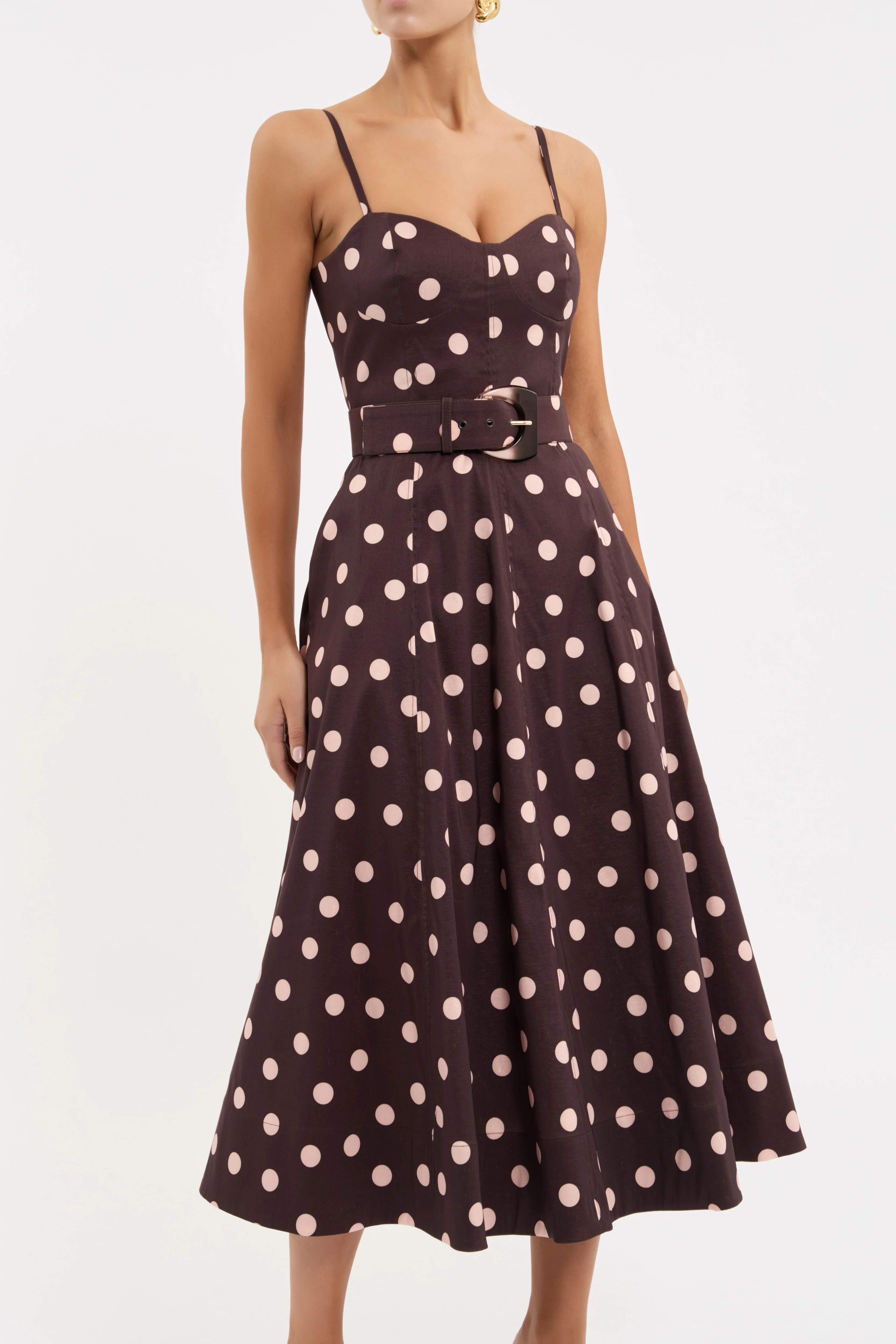 Vivianne Strap Midi Dress - Image 5